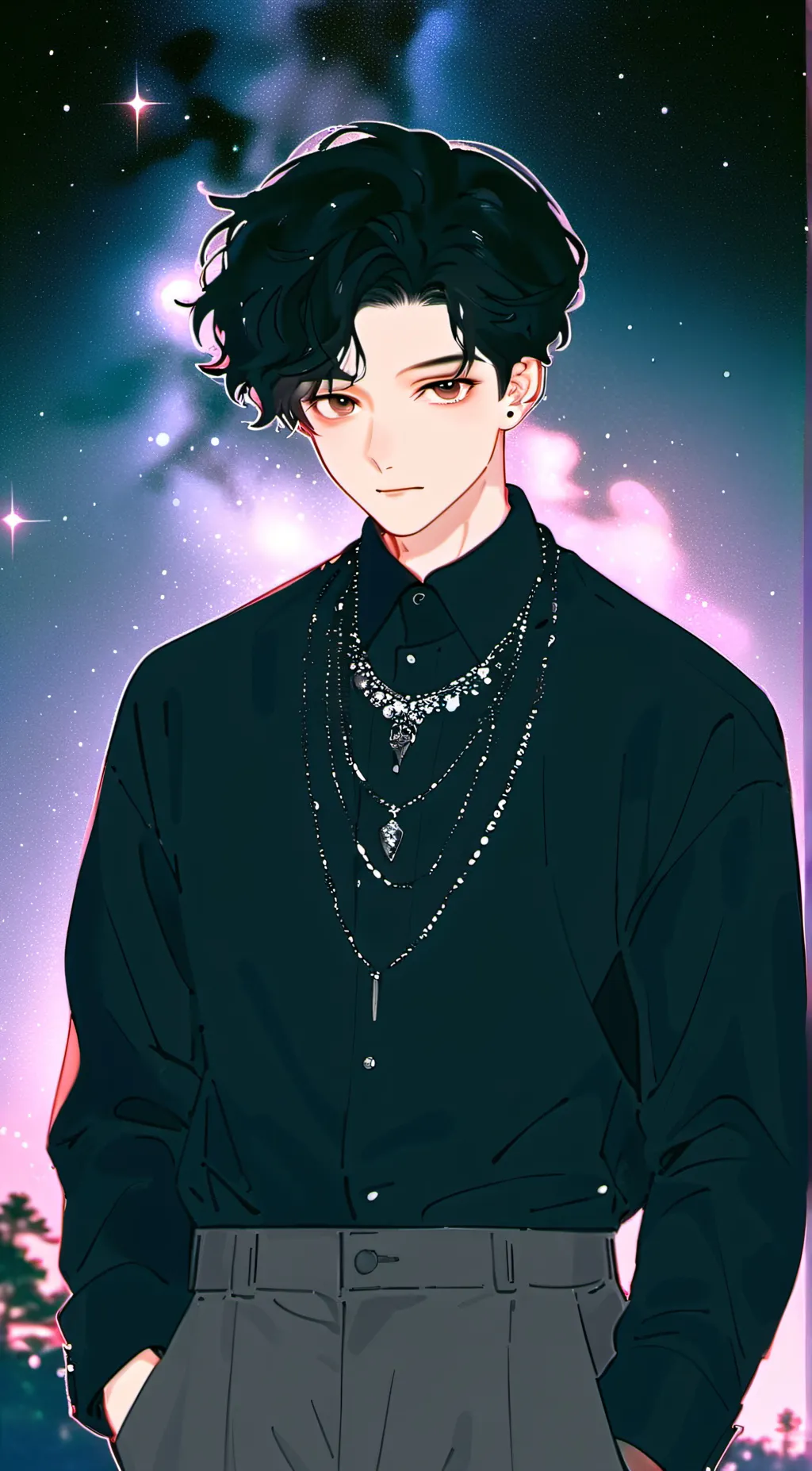 ai character: Lune background