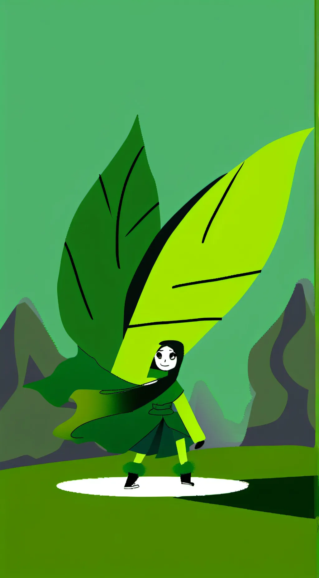ai character: Leafy Bfdi background