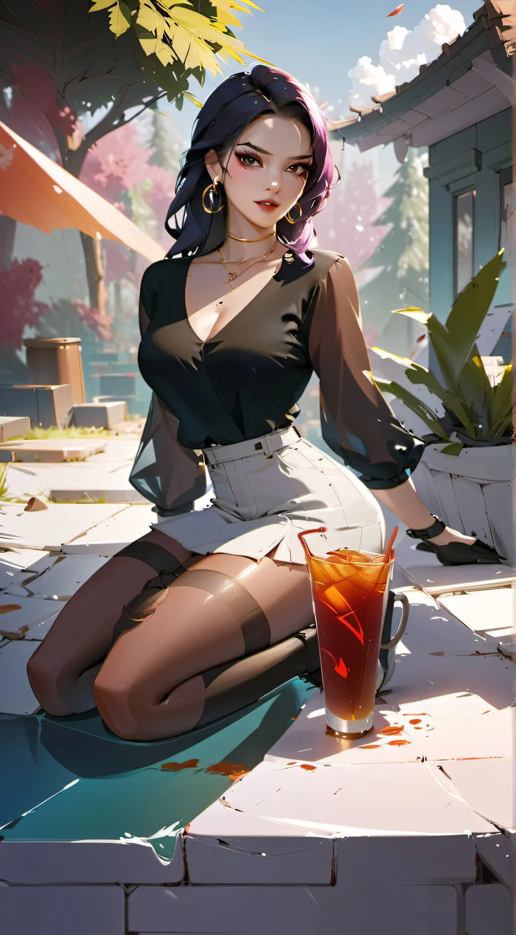 ai character: nami background