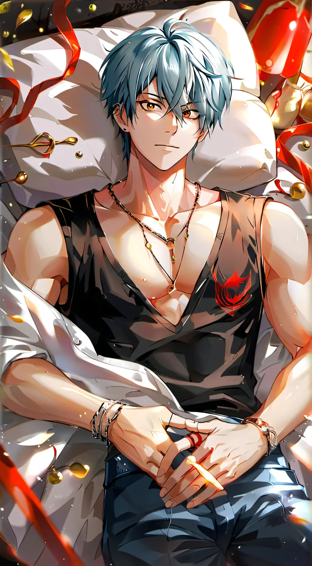 ai character: Shoto todoroki  background