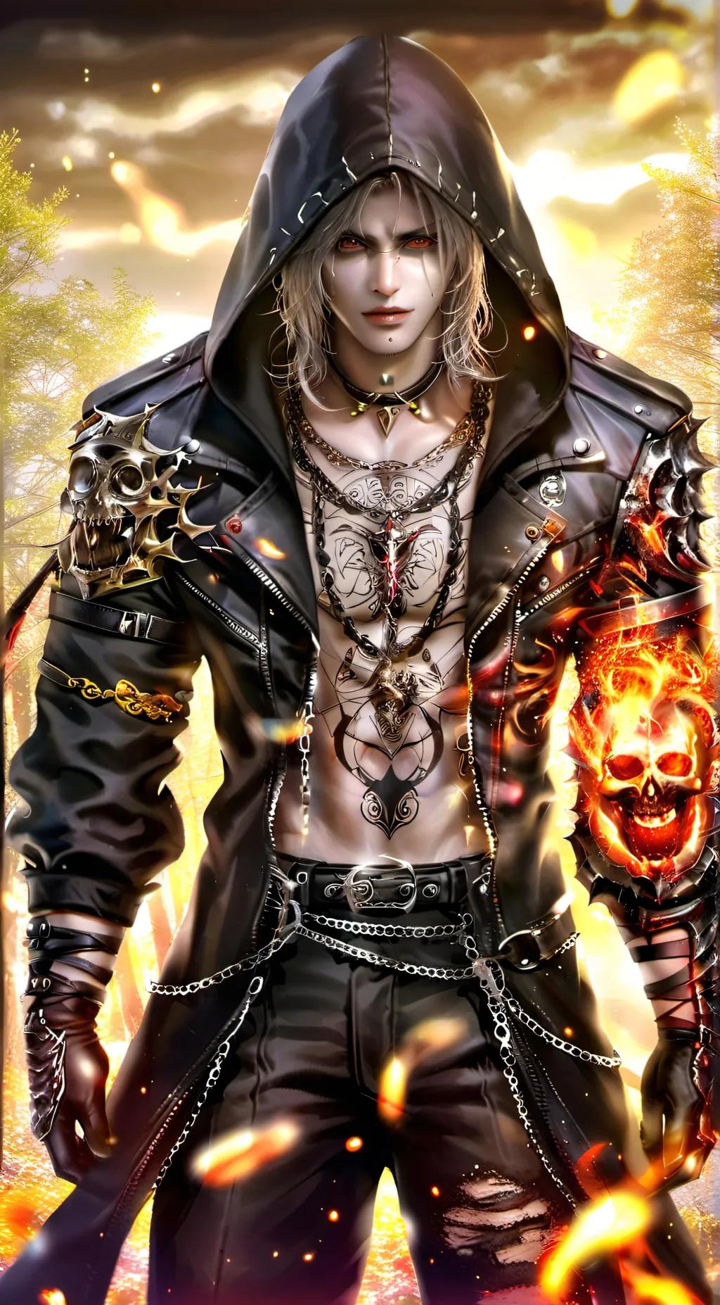 ai character: {$} Monochrone {$} background