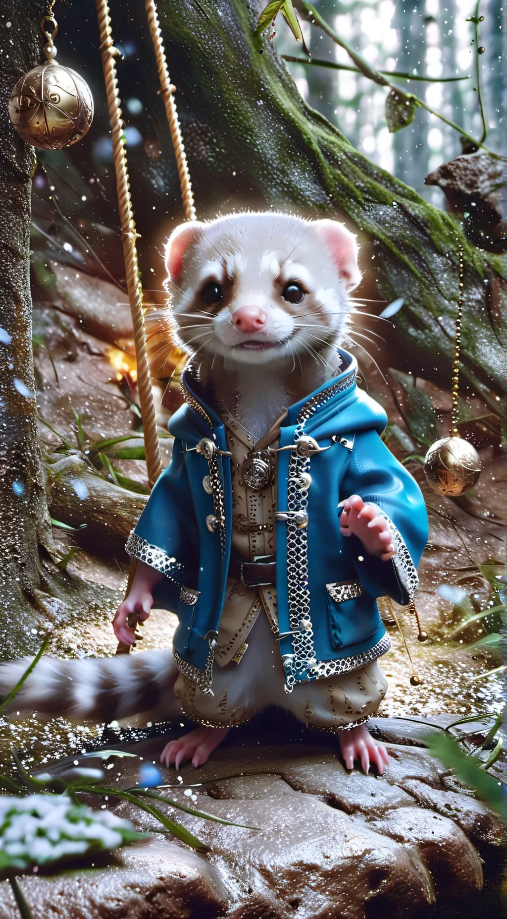 ai character: Wizard ferret background