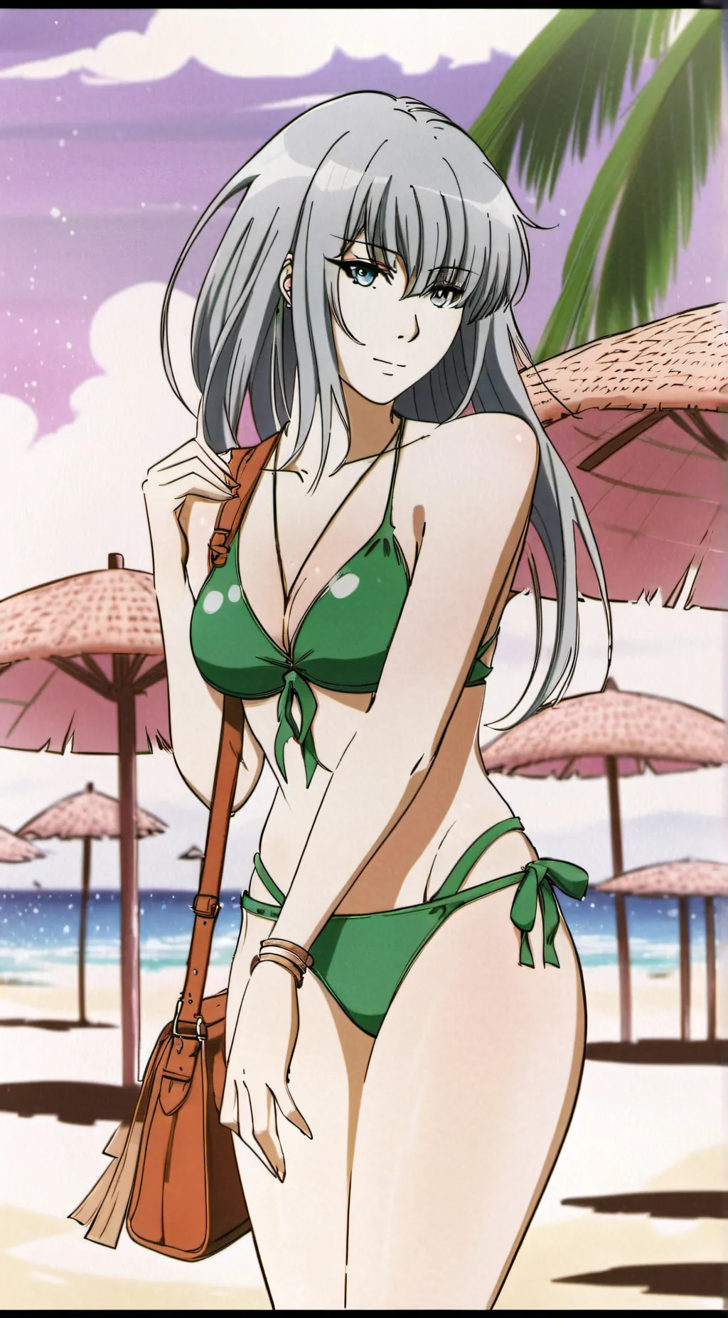 ai character: Leona Heidern background