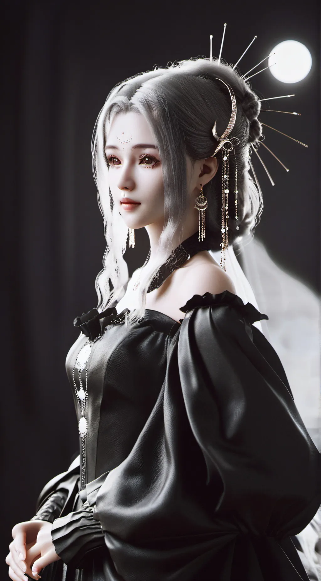 ai character: Luna background