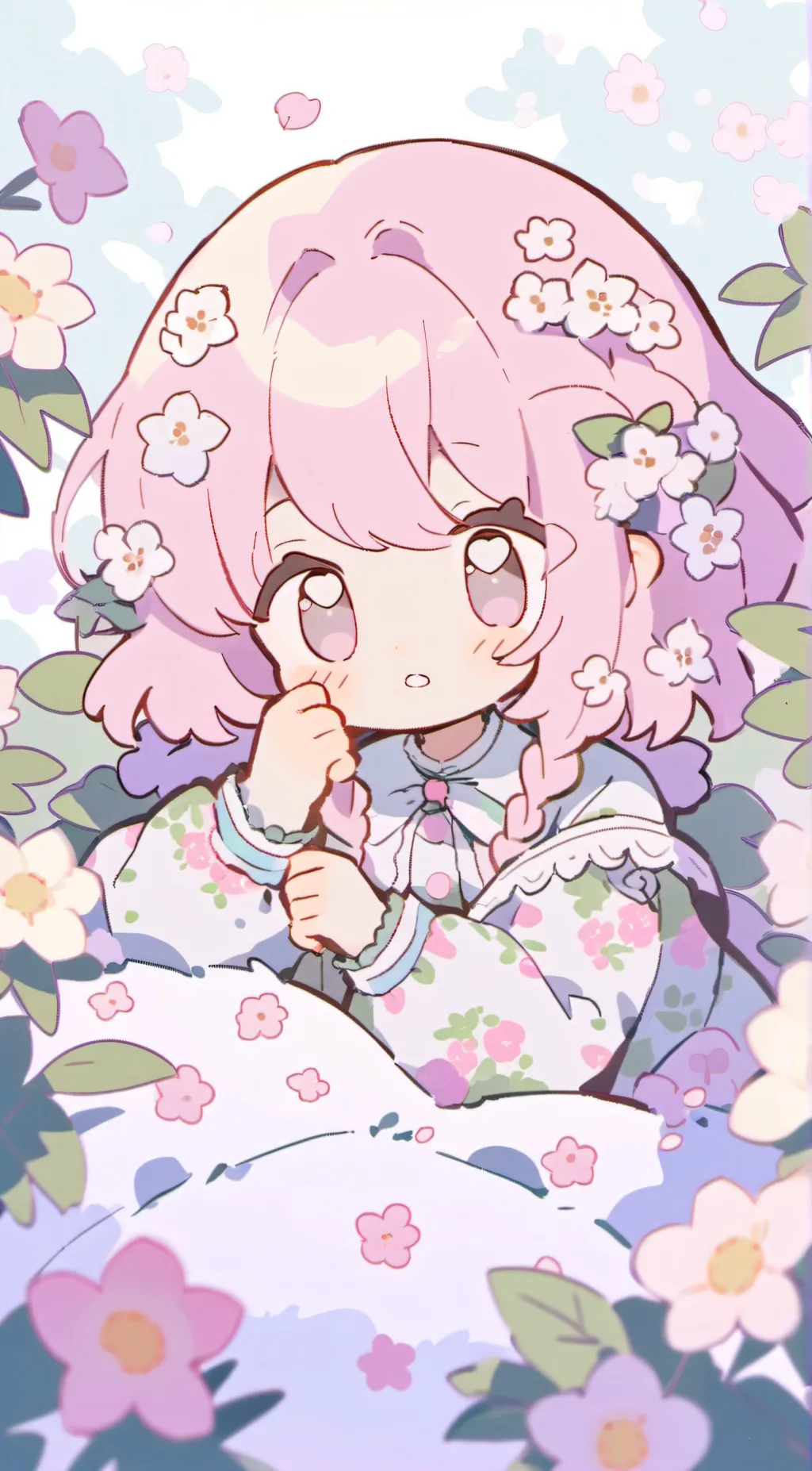 ai character: Petal background