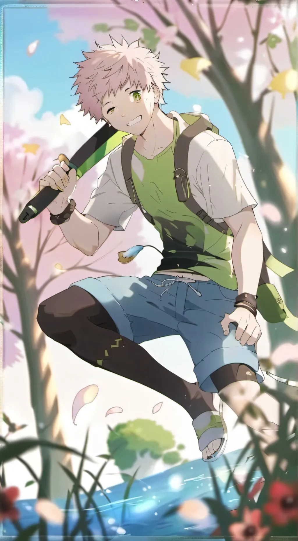 ai character: yuji itadori  background