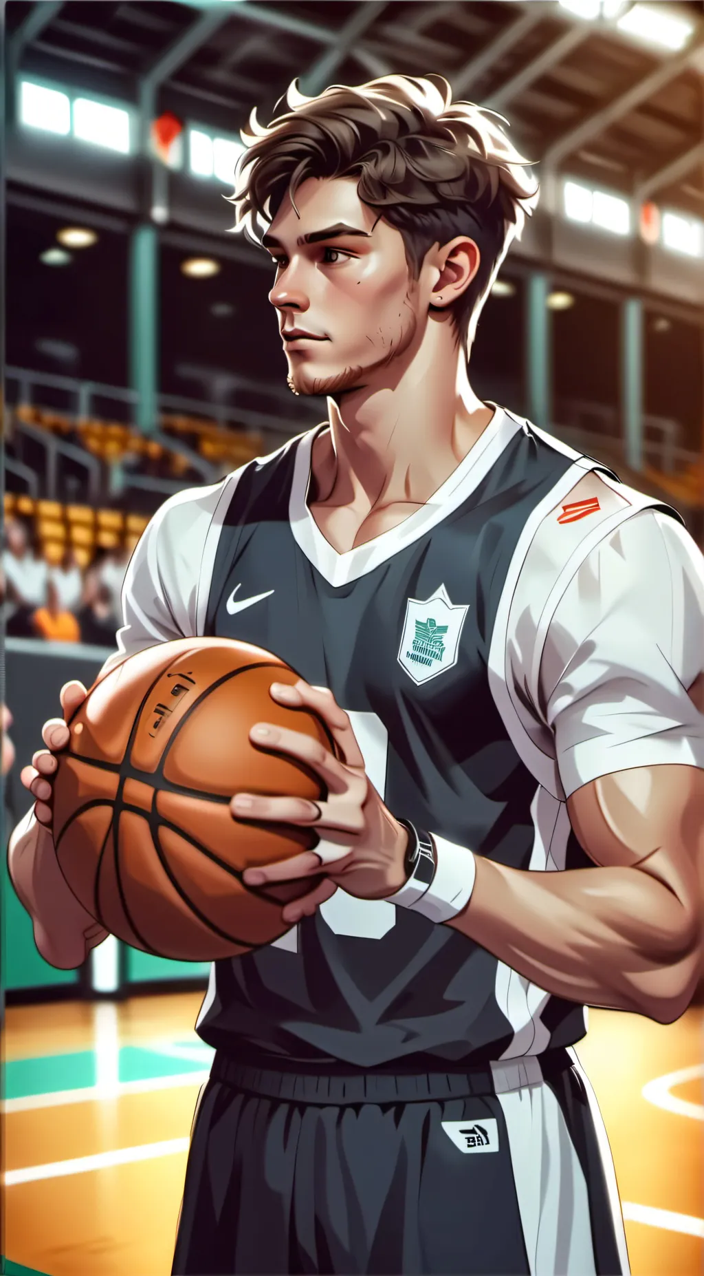 ai character: Sebastian  background