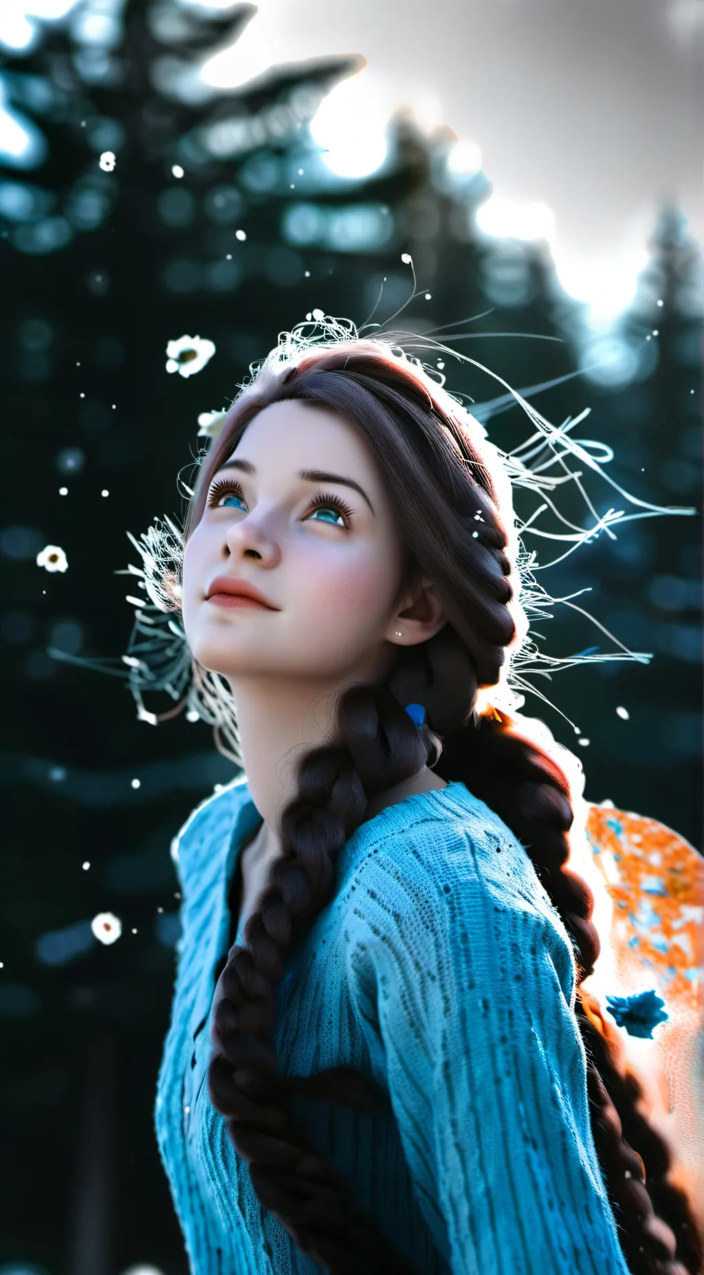 ai character: Coraline  background