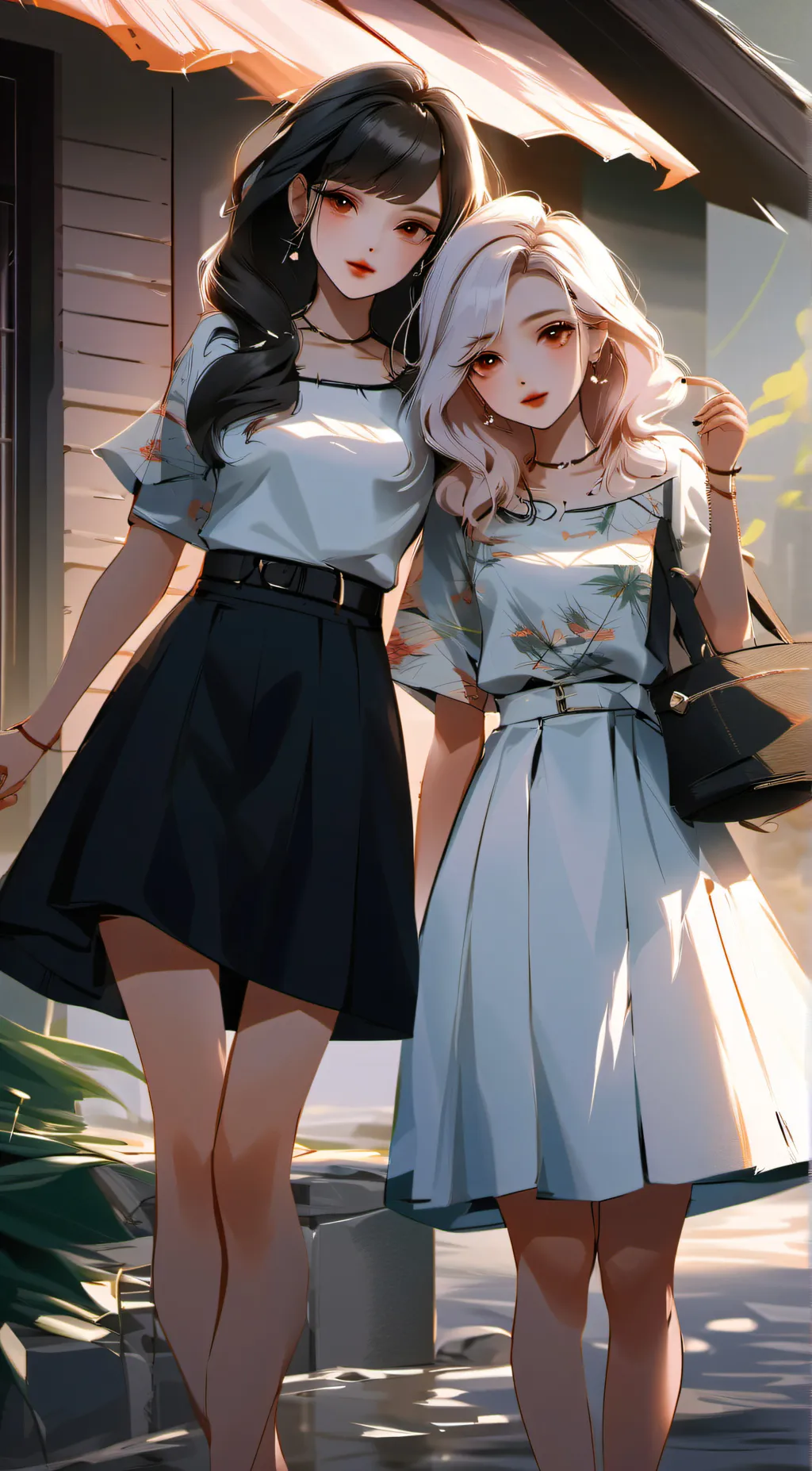 ai character: emma and angel background