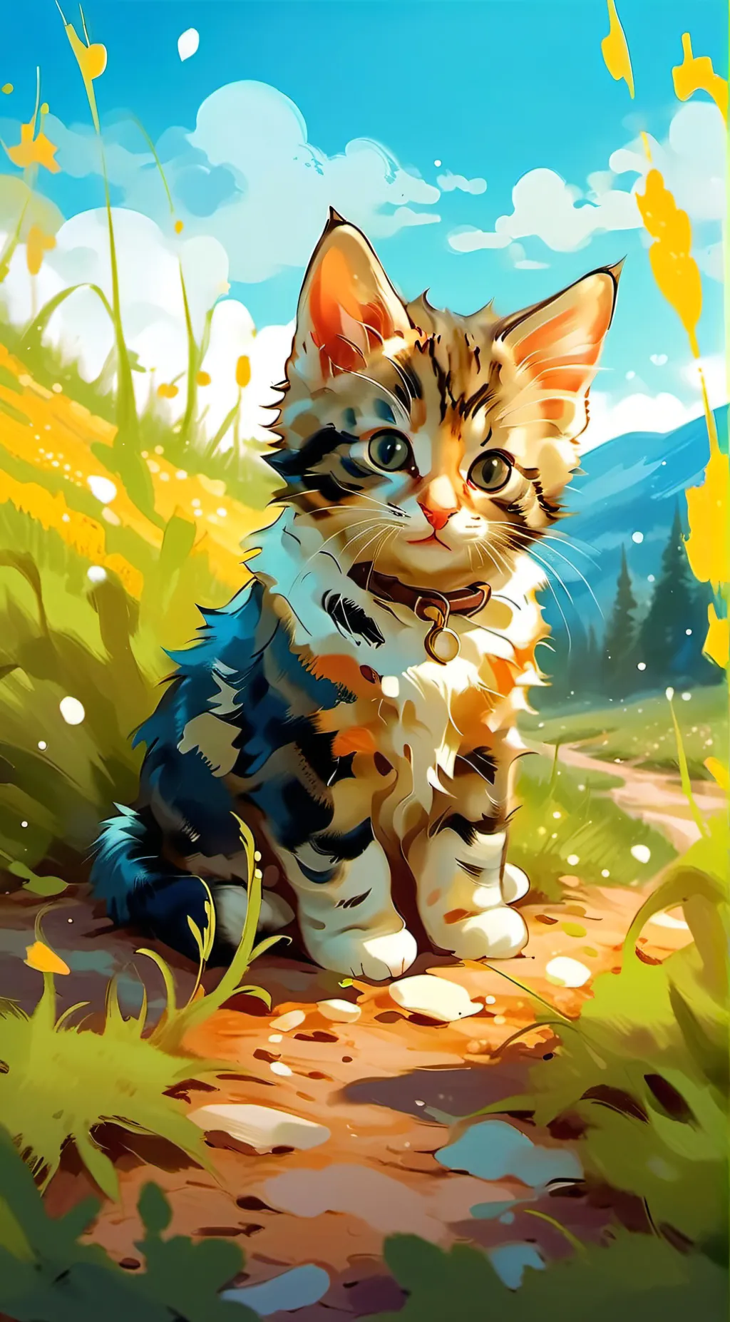 ai character: The homeless kitty background