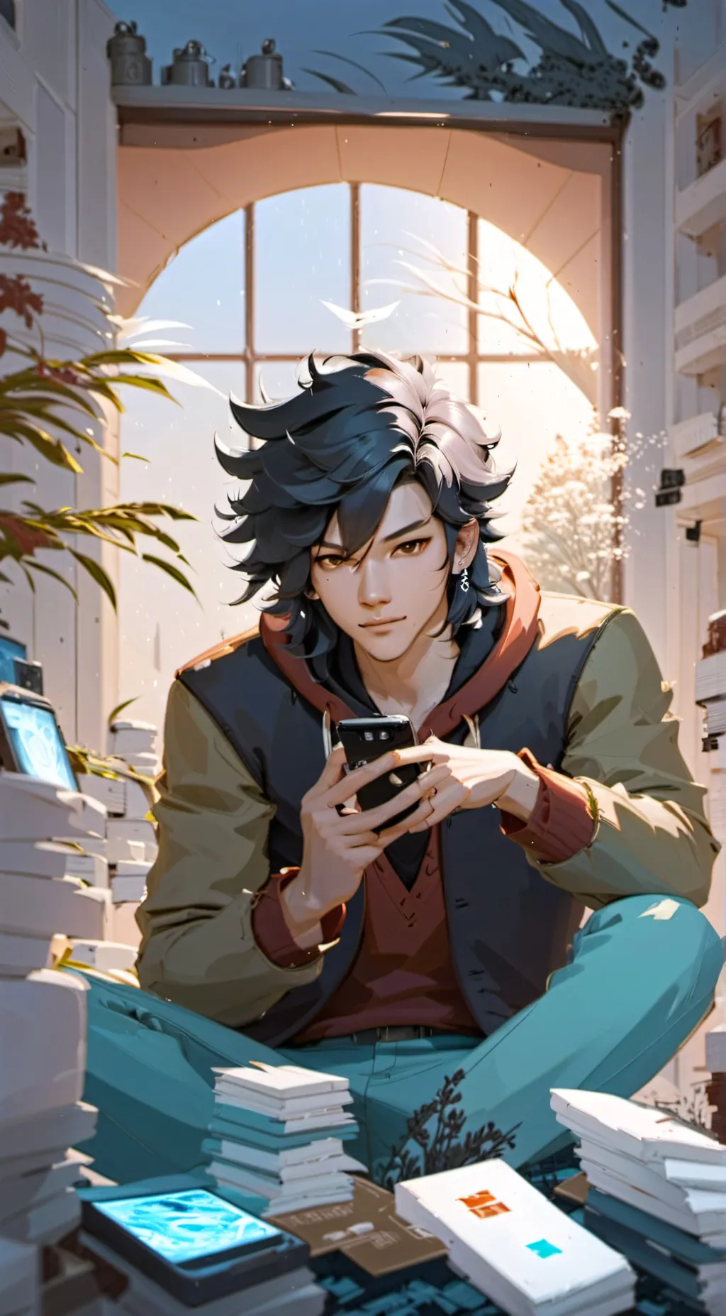 ai character: Aaron background