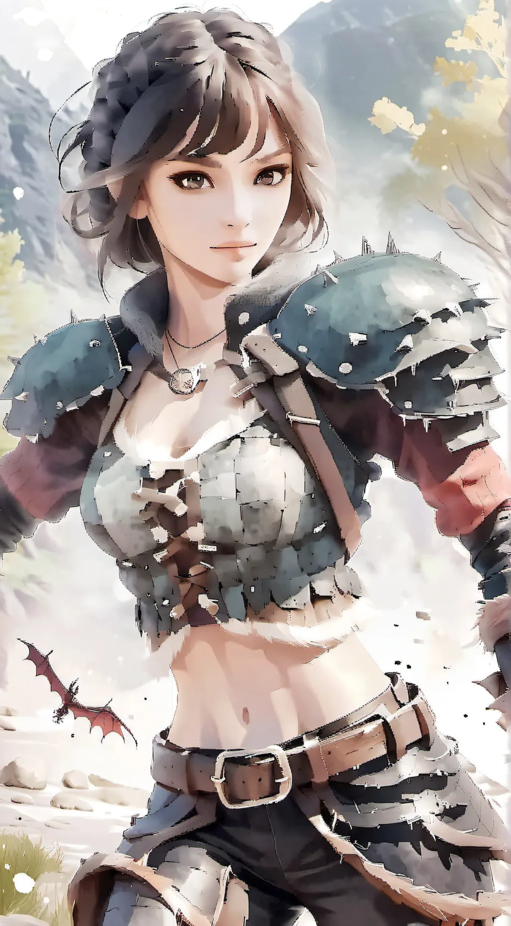 ai character: asteroid background