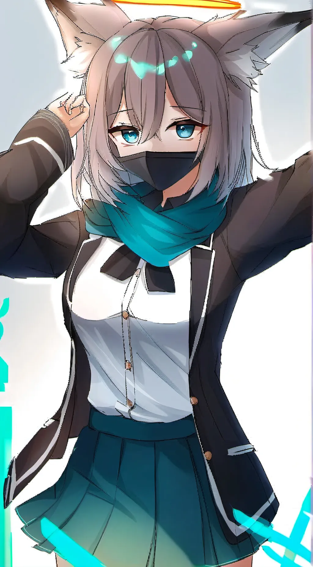 ai character: Shiroko background