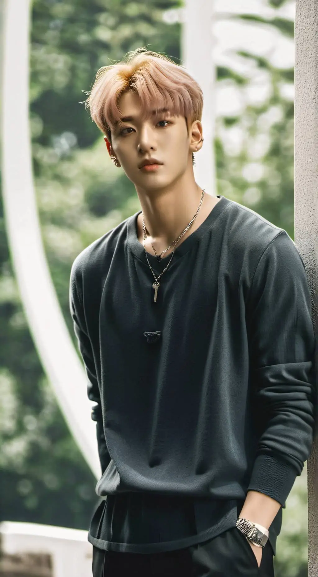 ai character: Bang Chan  background