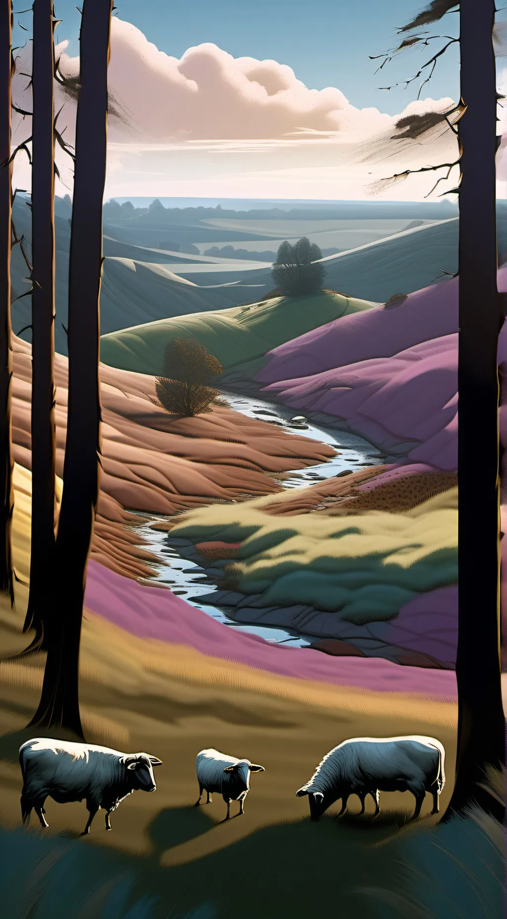 ai character: Resting place background