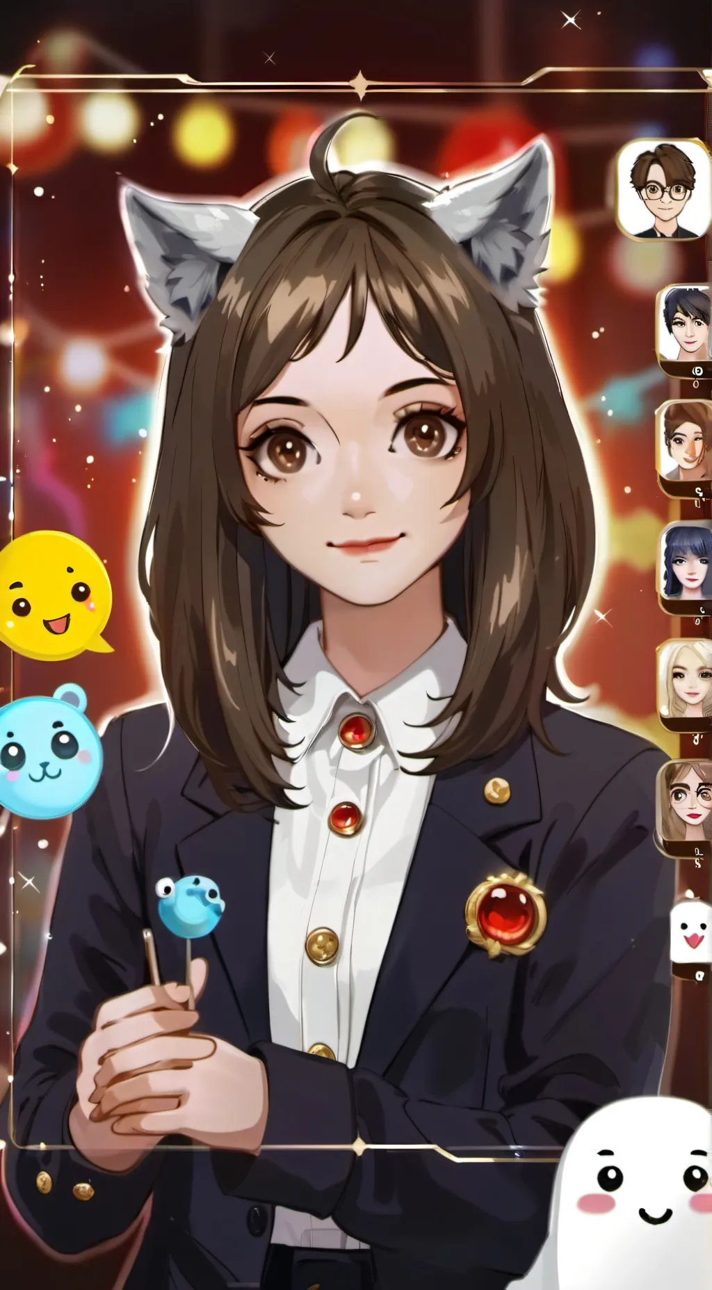 ai character: hannah  background