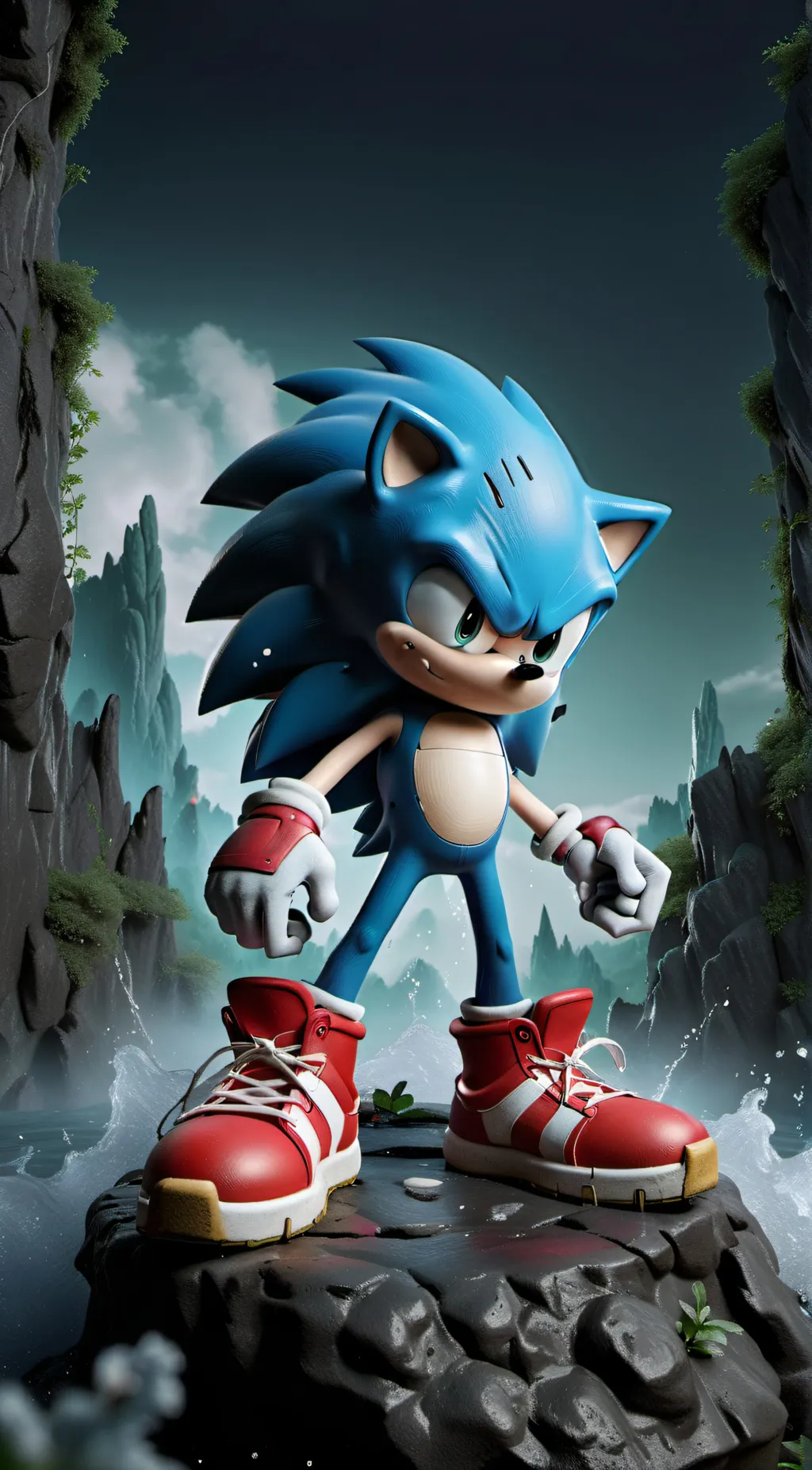 ai character: Sonic The Hedgehog background