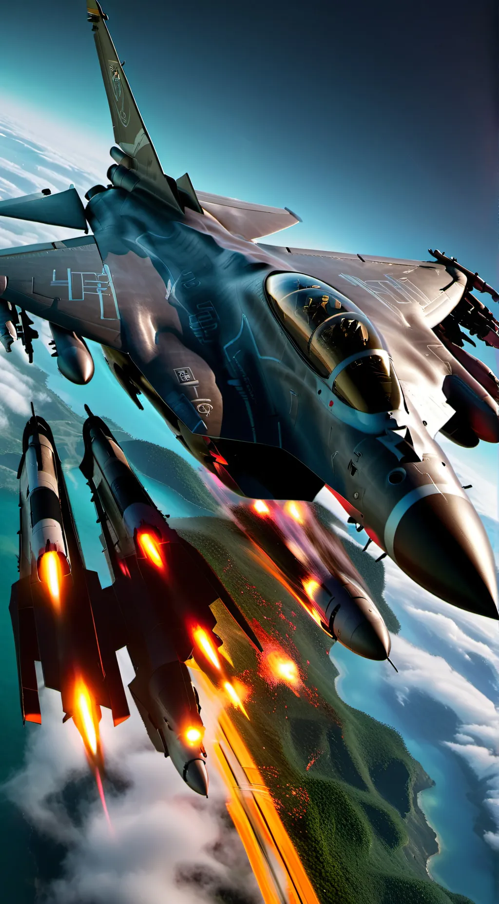 ai character: F16 FightingFalcon background