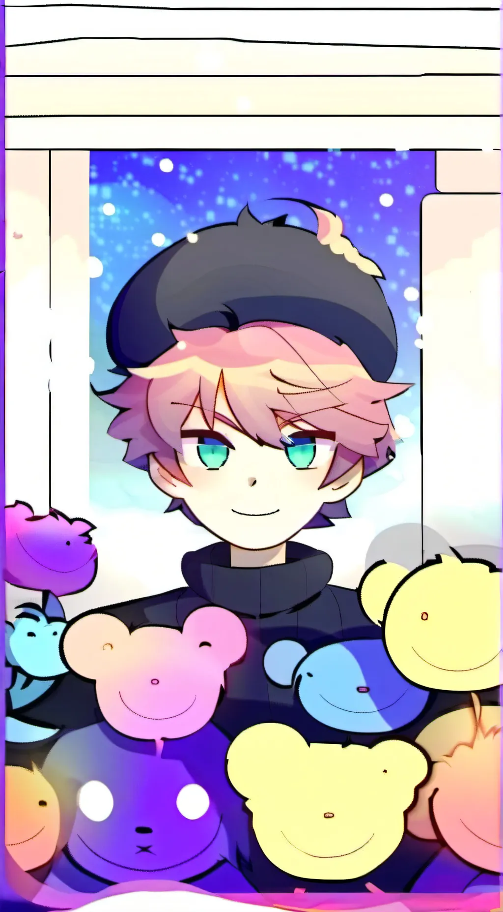 ai character: neko gaintness background