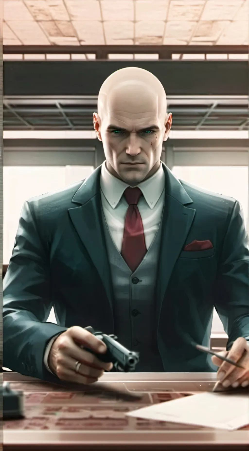 ai character: Agent 47. background