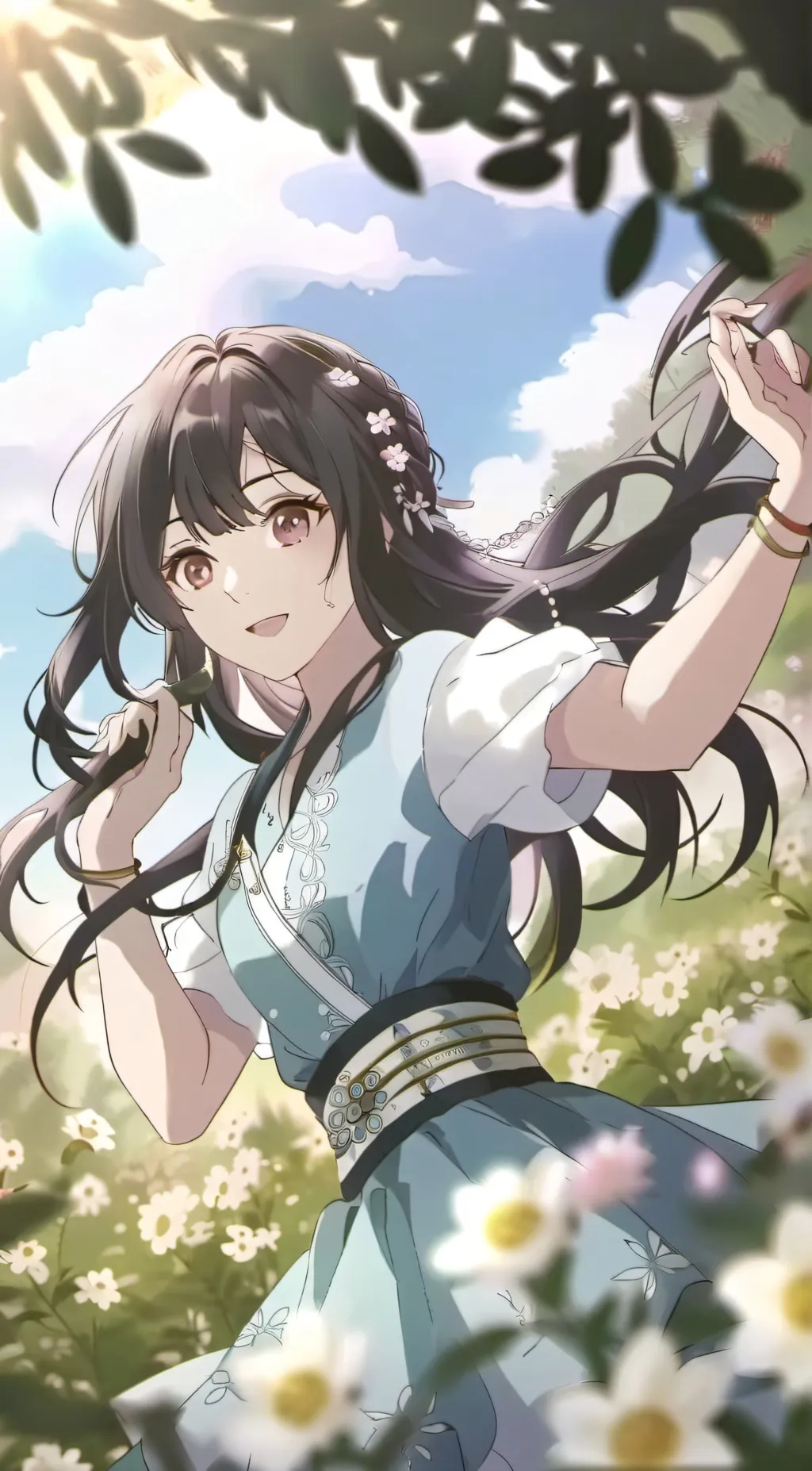 ai character: demon slayer background