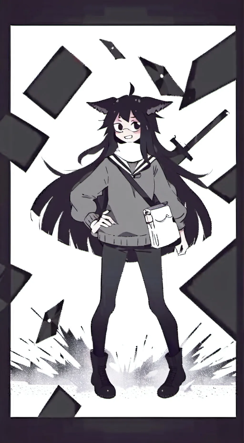 ai character: Miss Circle background