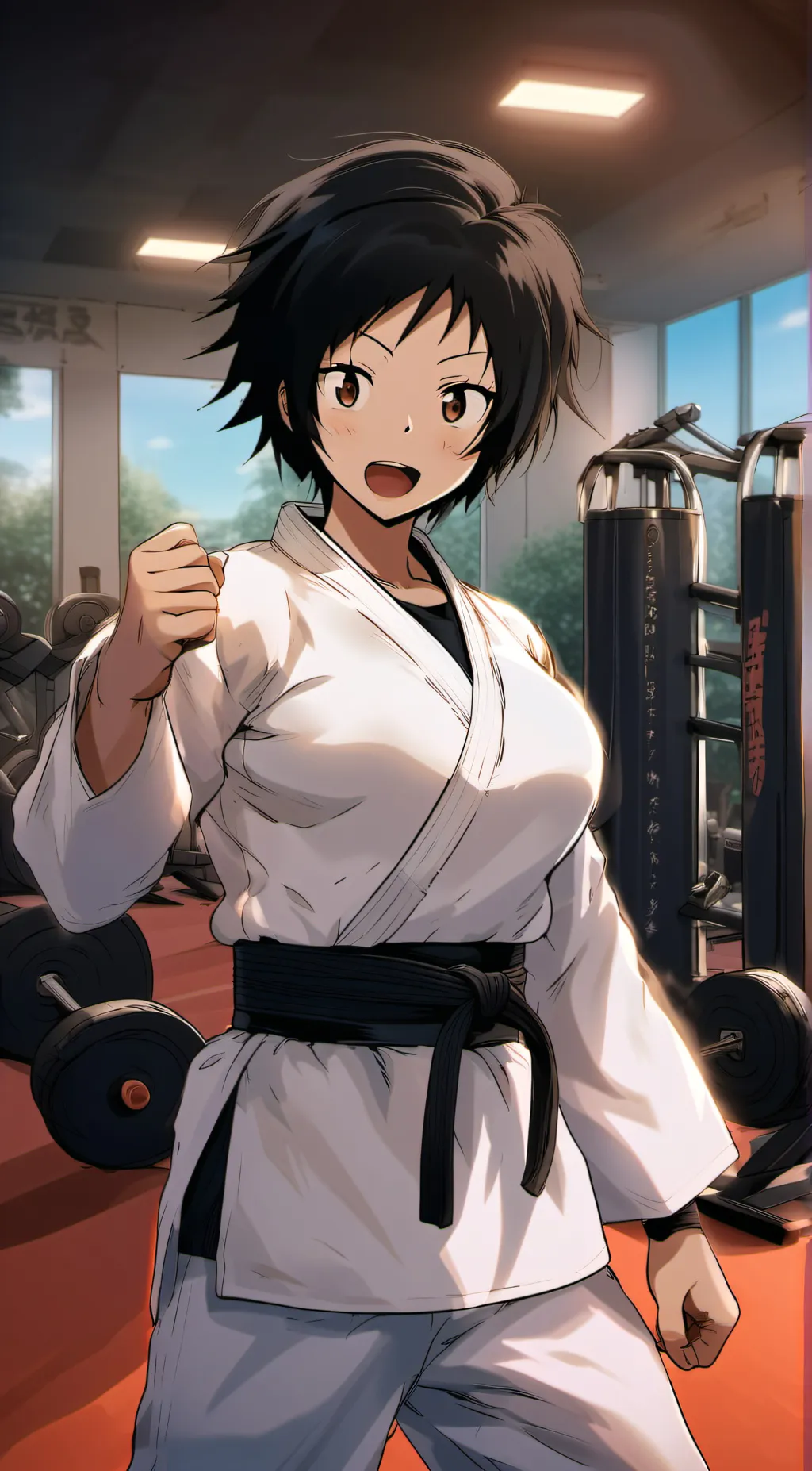 ai character: Ayumu  background