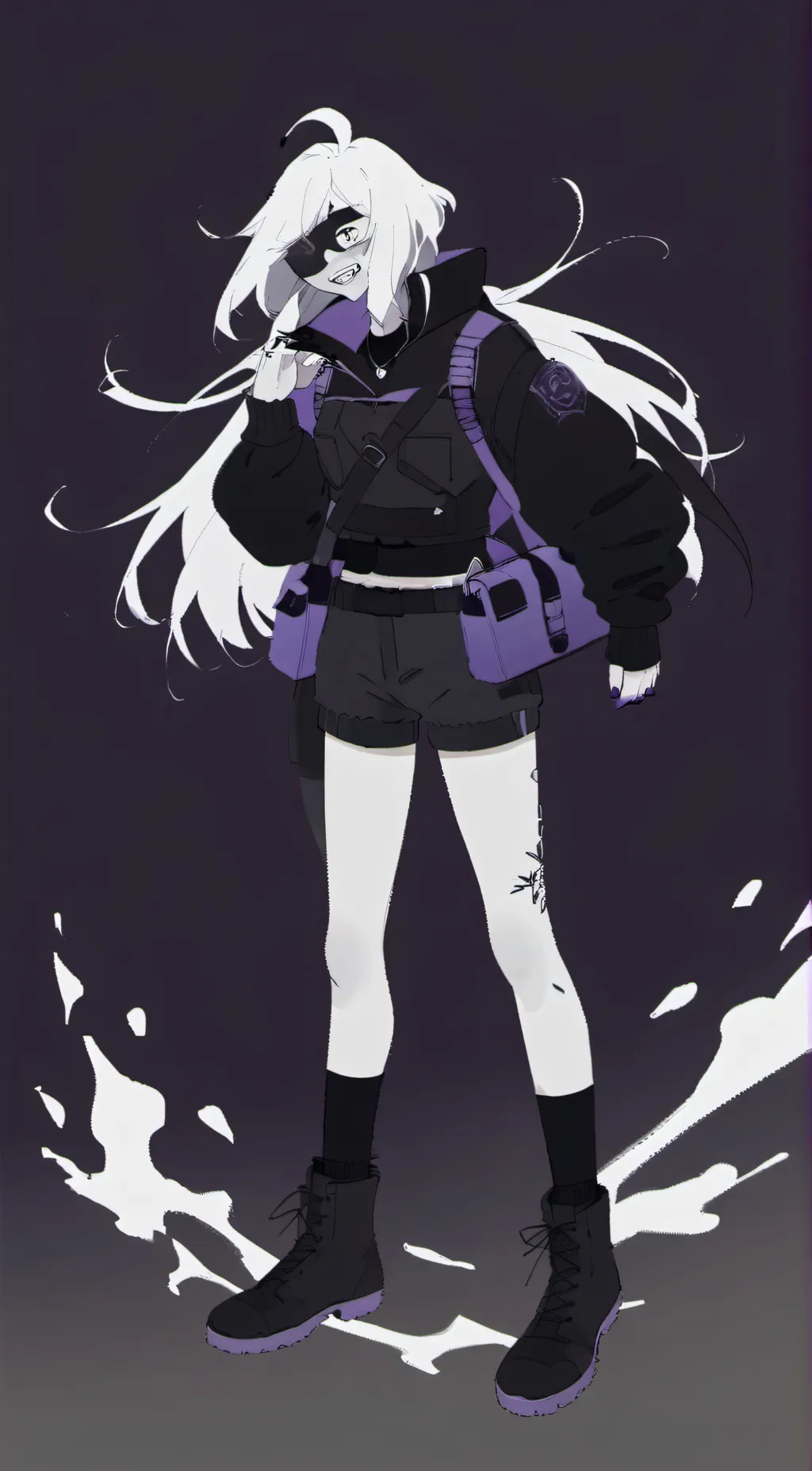 ai character: miss circle background