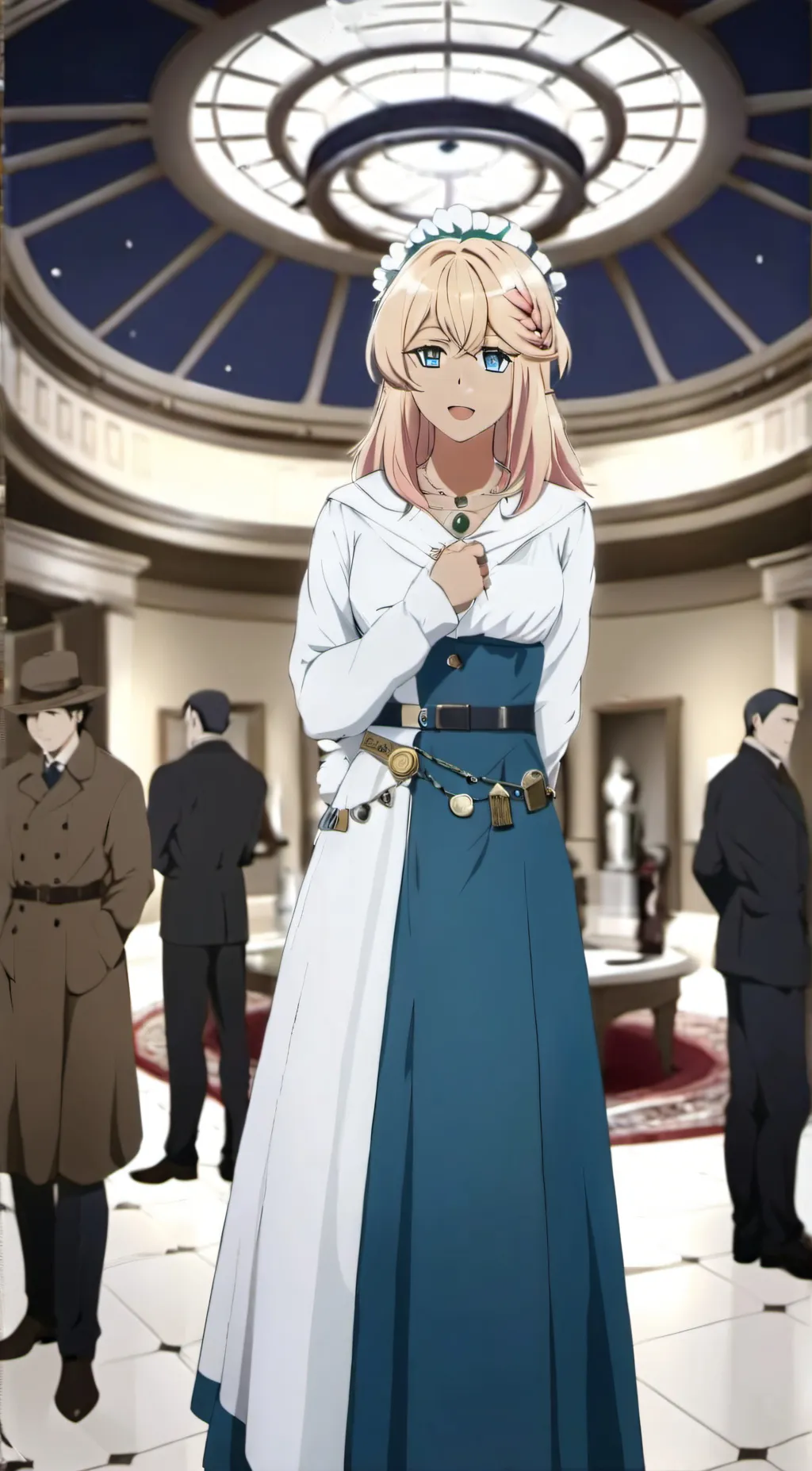 ai character: Musem background