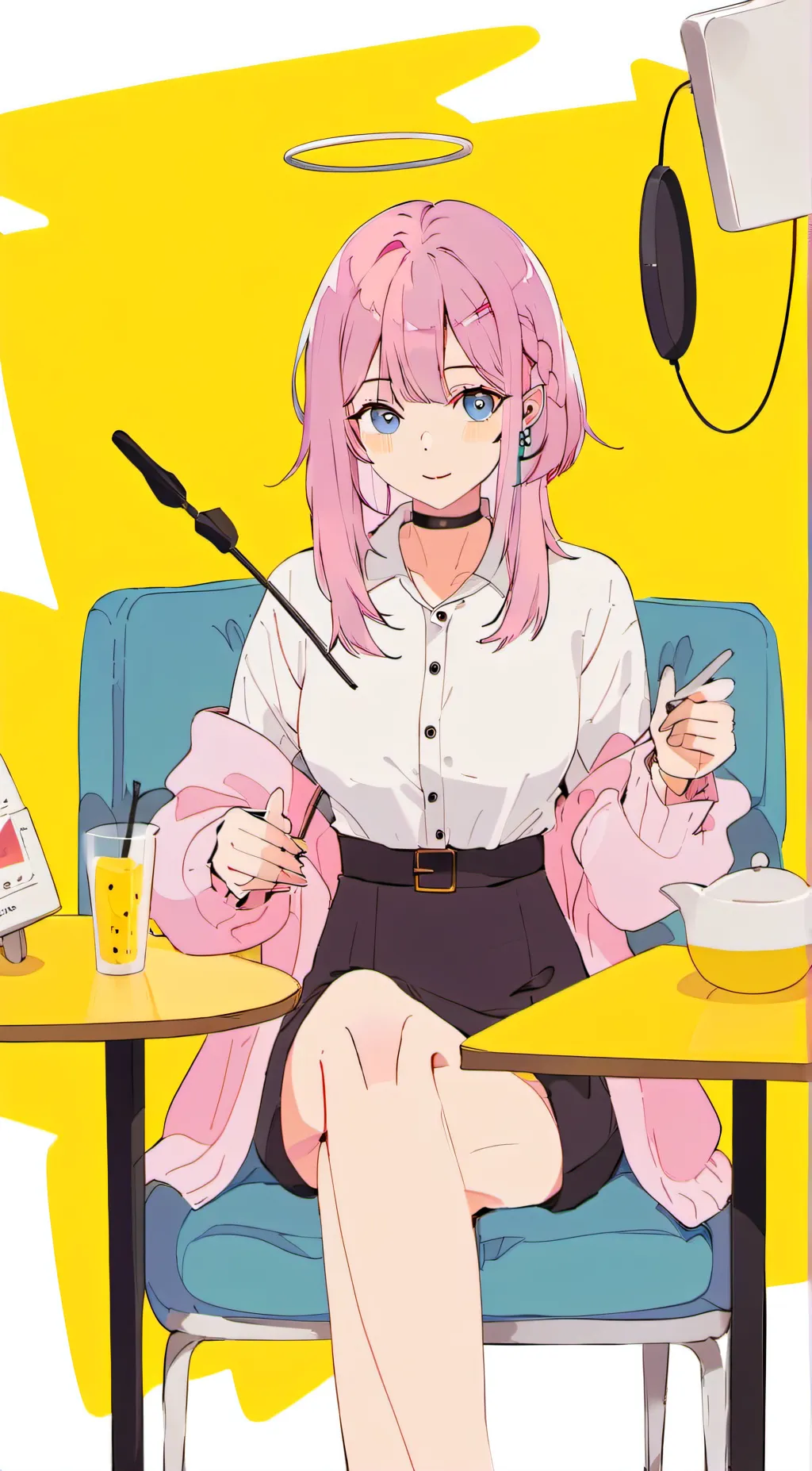 ai character: 主播生活模拟器 background