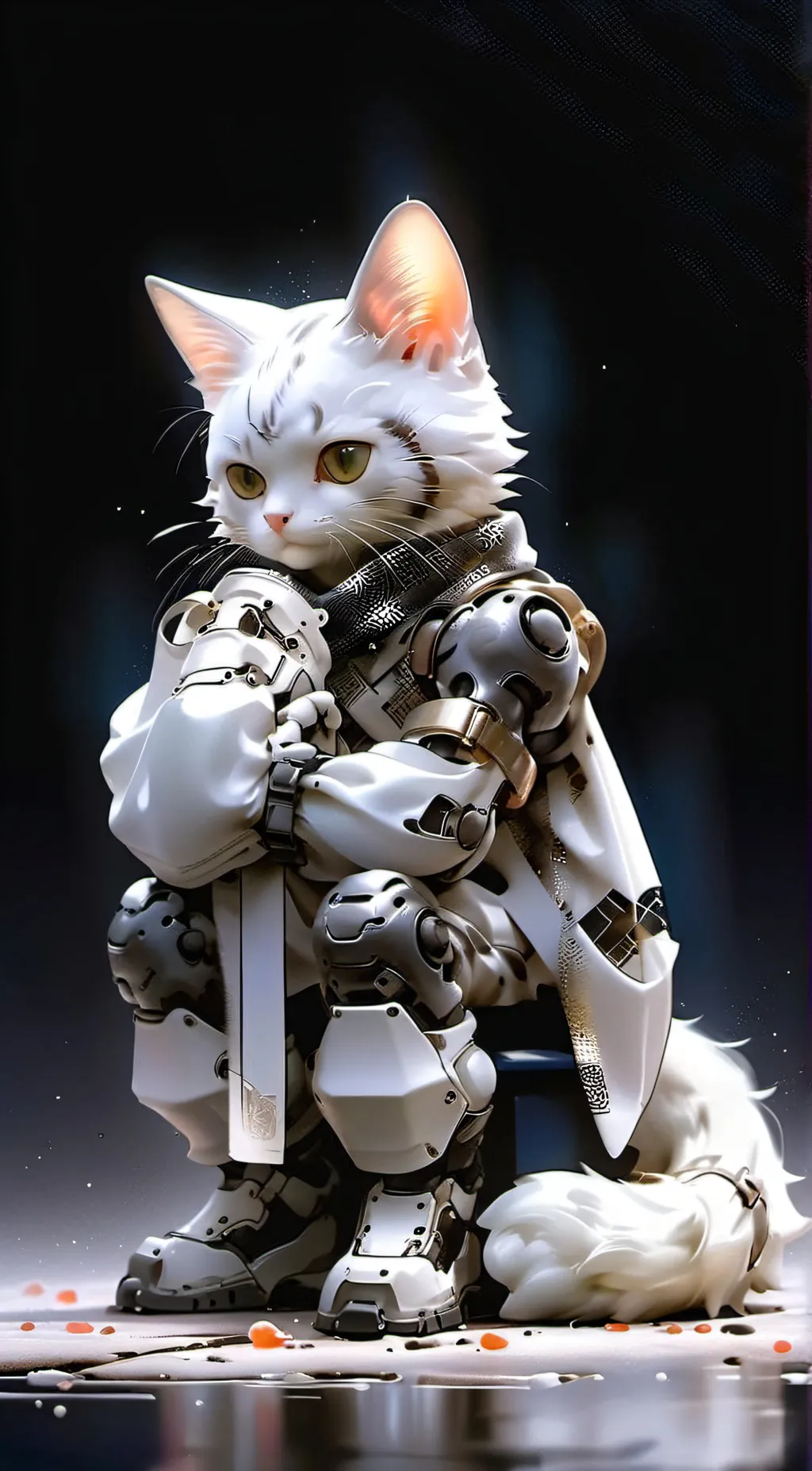 ai character: Project001 kitty background