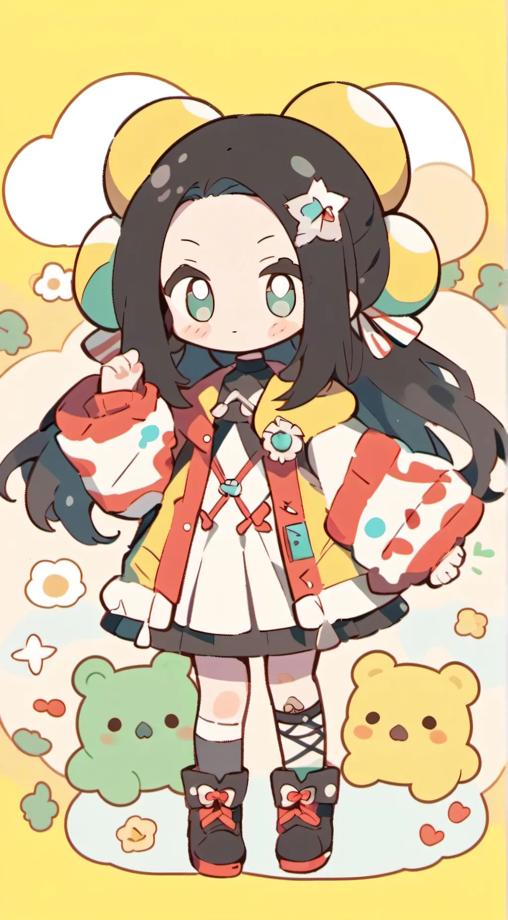 ai character: little tsuyu background