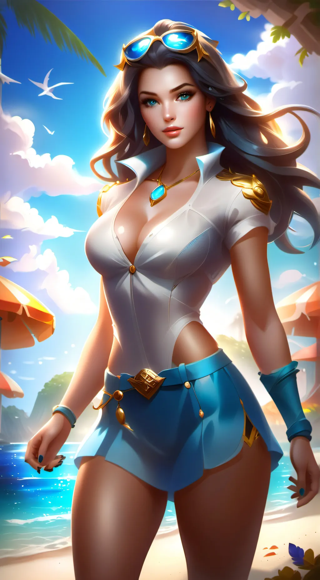 ai character: Veronica  background