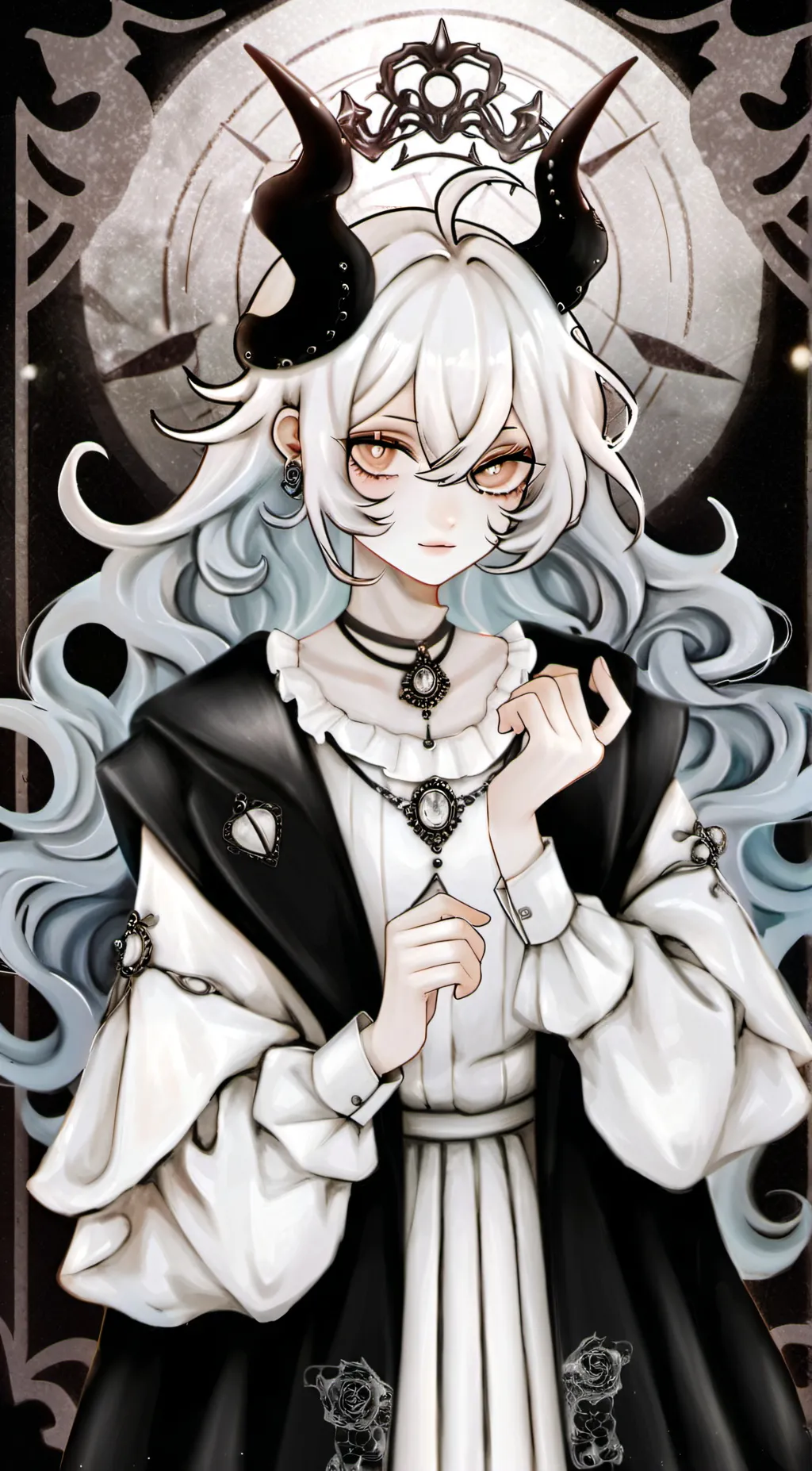 ai character: Lucifer (hazbin) background