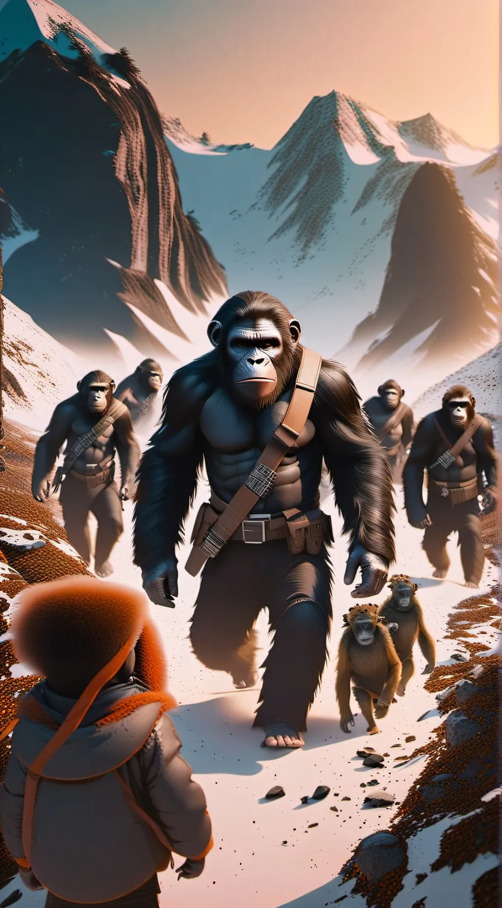 ai character: Planet of the Apes background