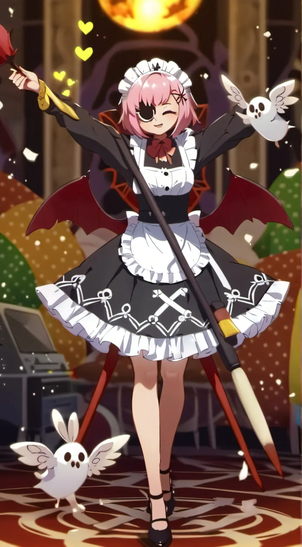 ai character: HH sleepover background