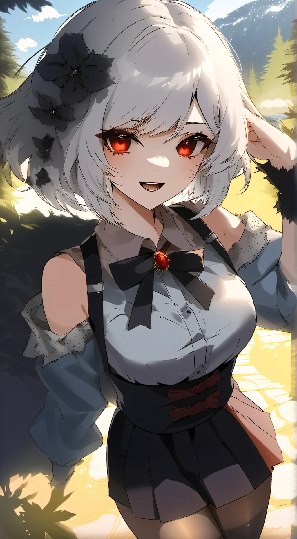 ai character: ~Red~ background