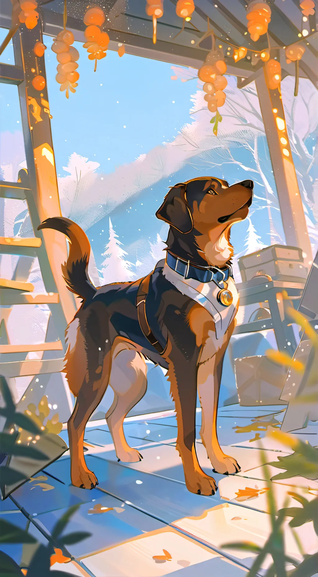 ai character: dogday background