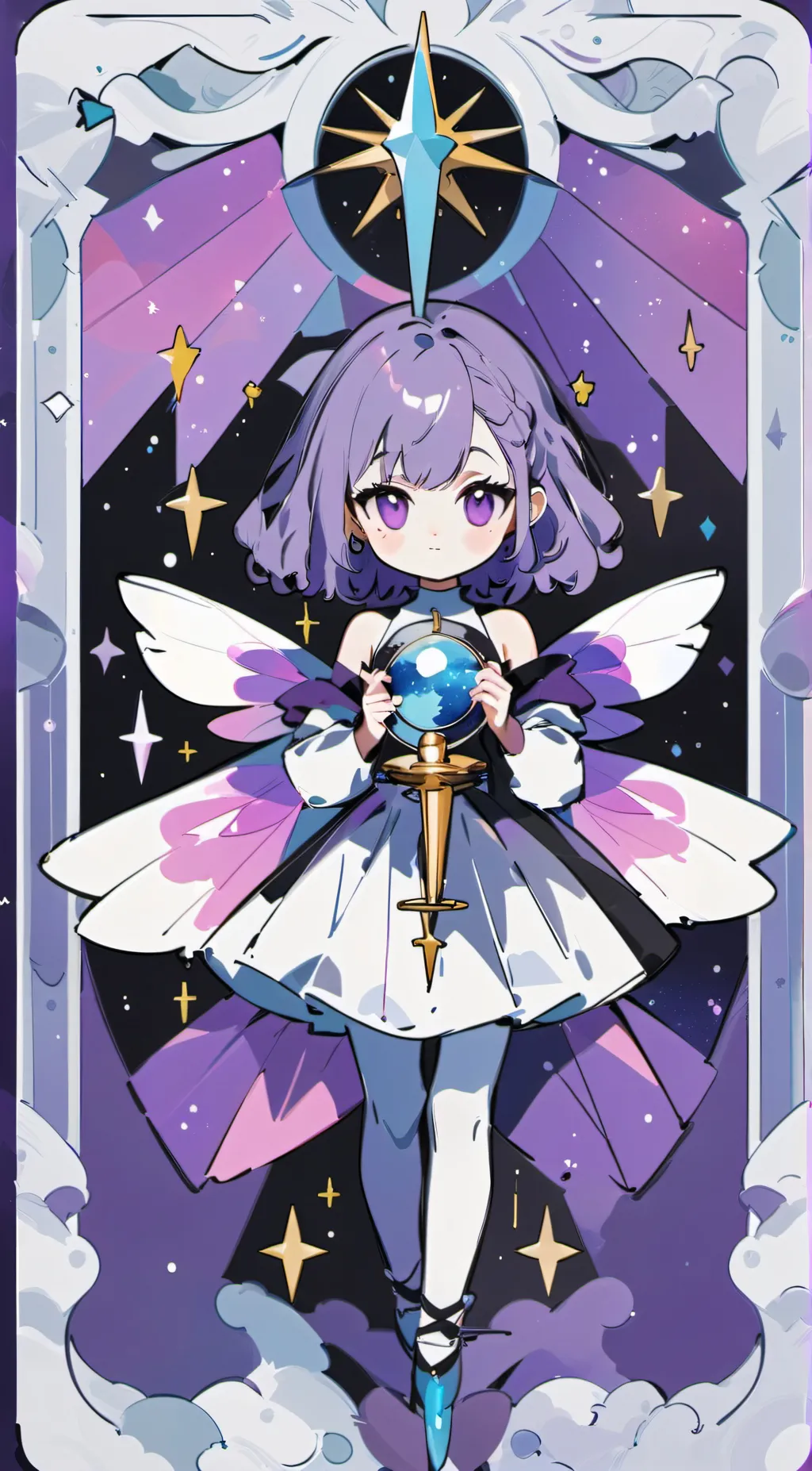 ai character: galaxy the fairy background