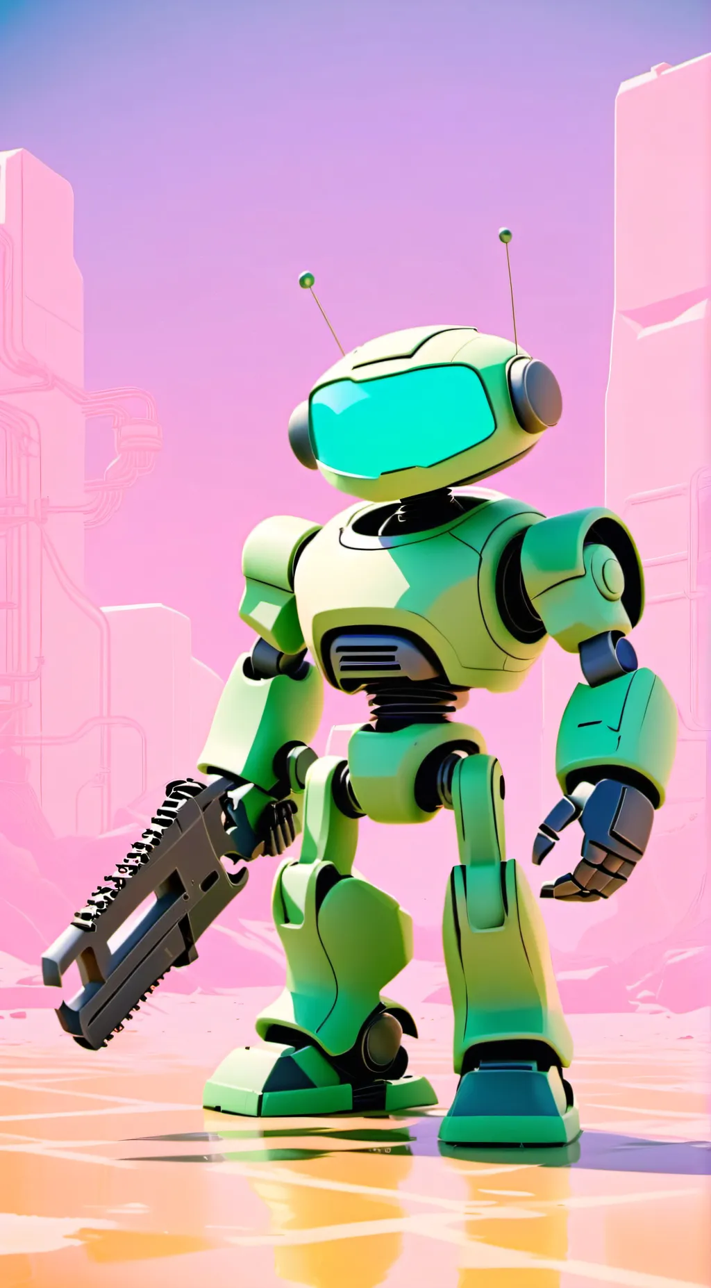 ai character: Steve the robot background