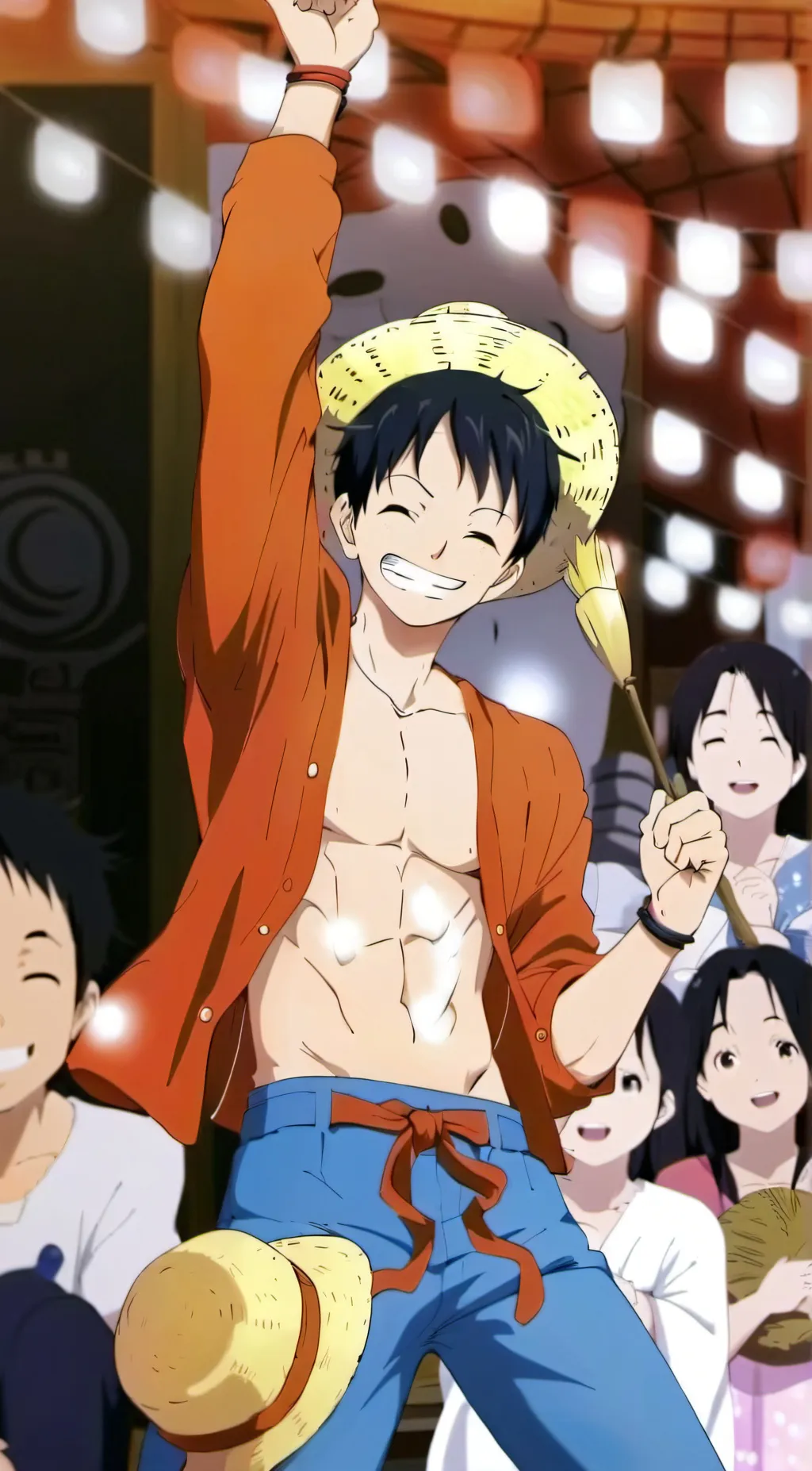 ai character: One piece background