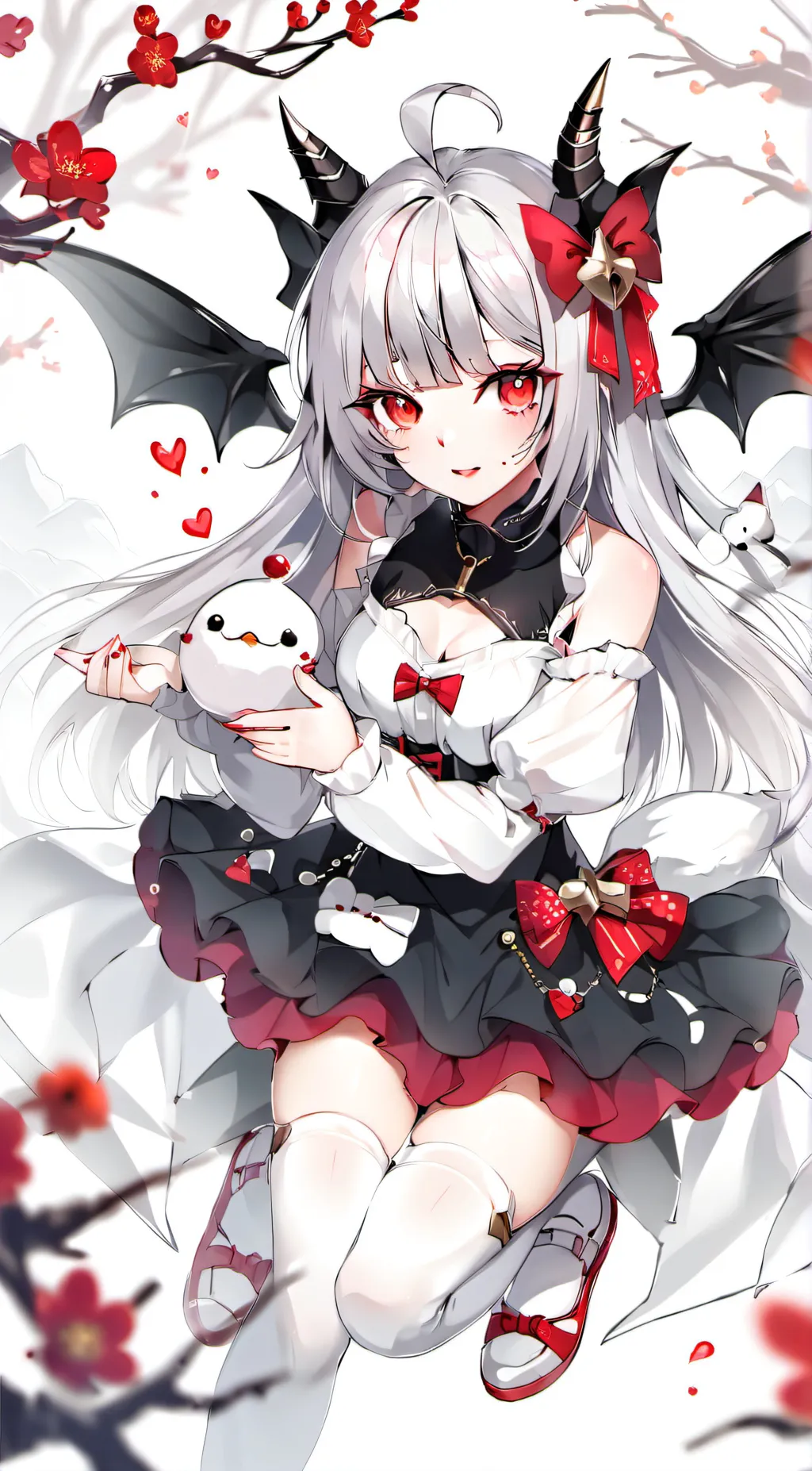 ai character: demon queen  background