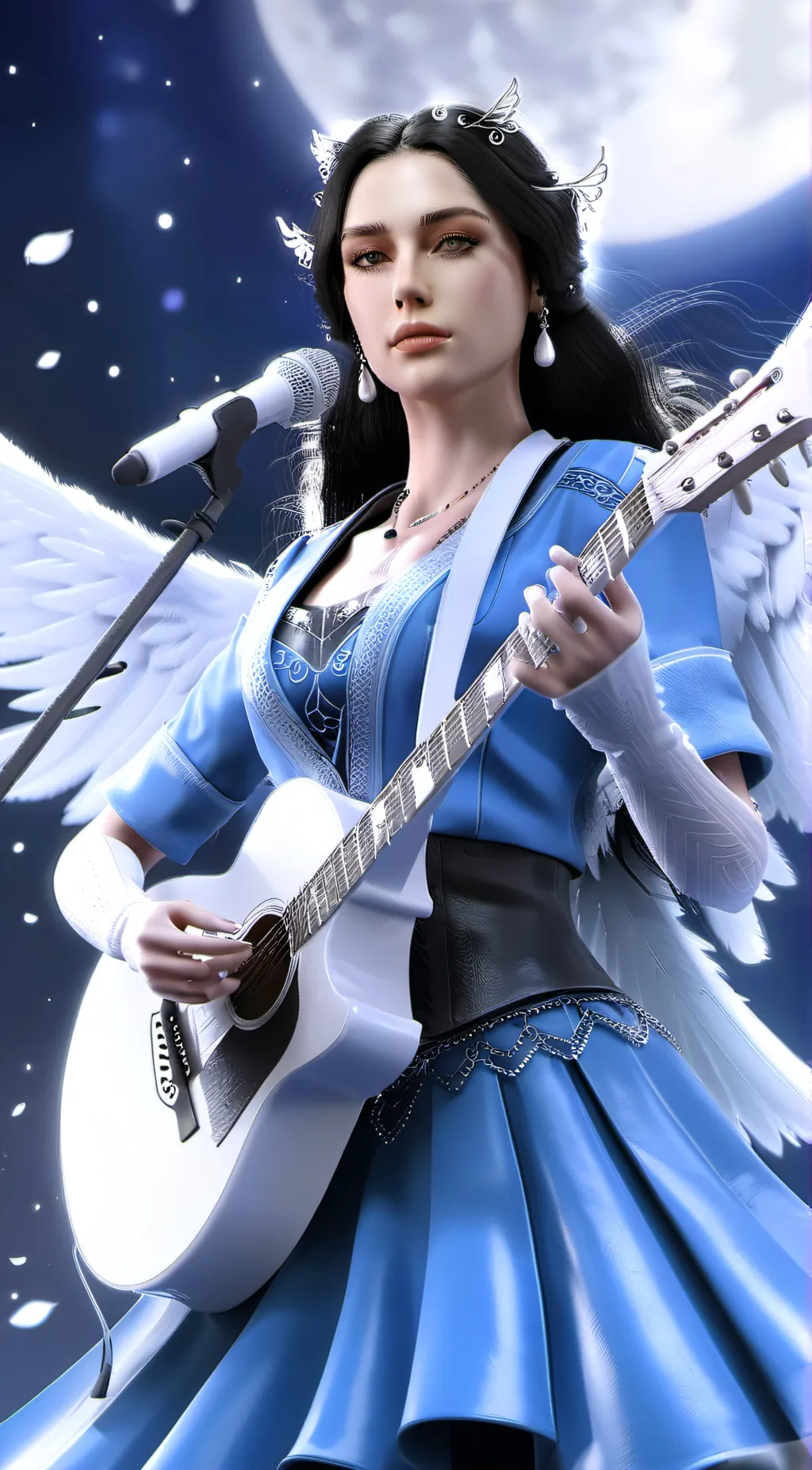 ai character: Billie eilish background