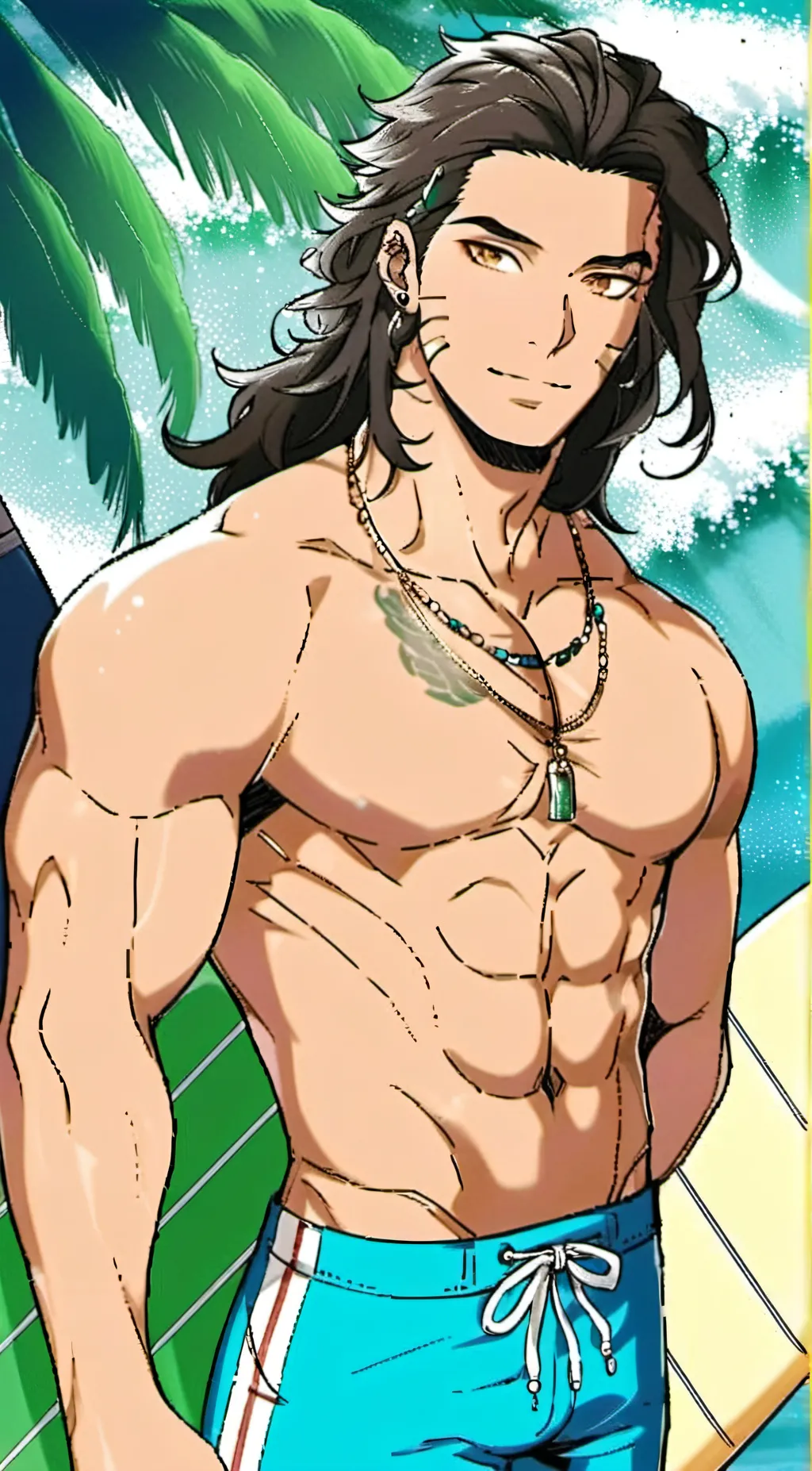 ai character: A’dam background