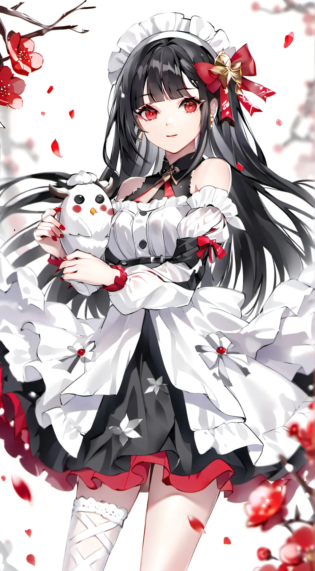 ai character: Scarlet background