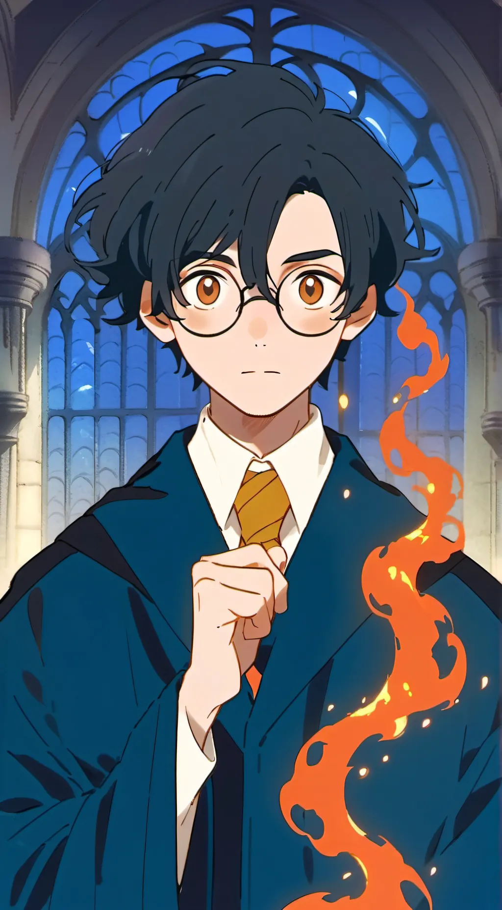 ai character: Hogwarts background