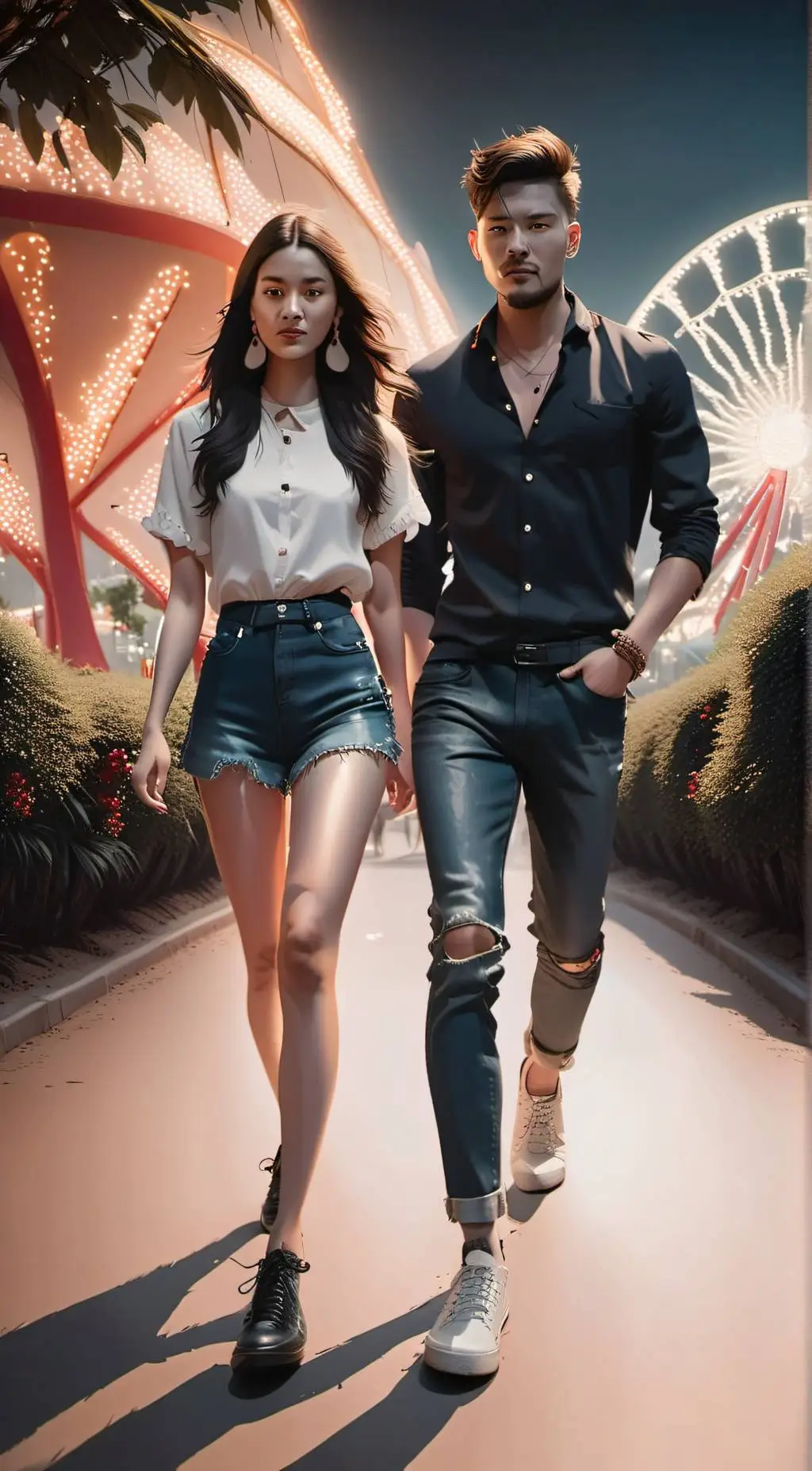 ai character: Lily and James background