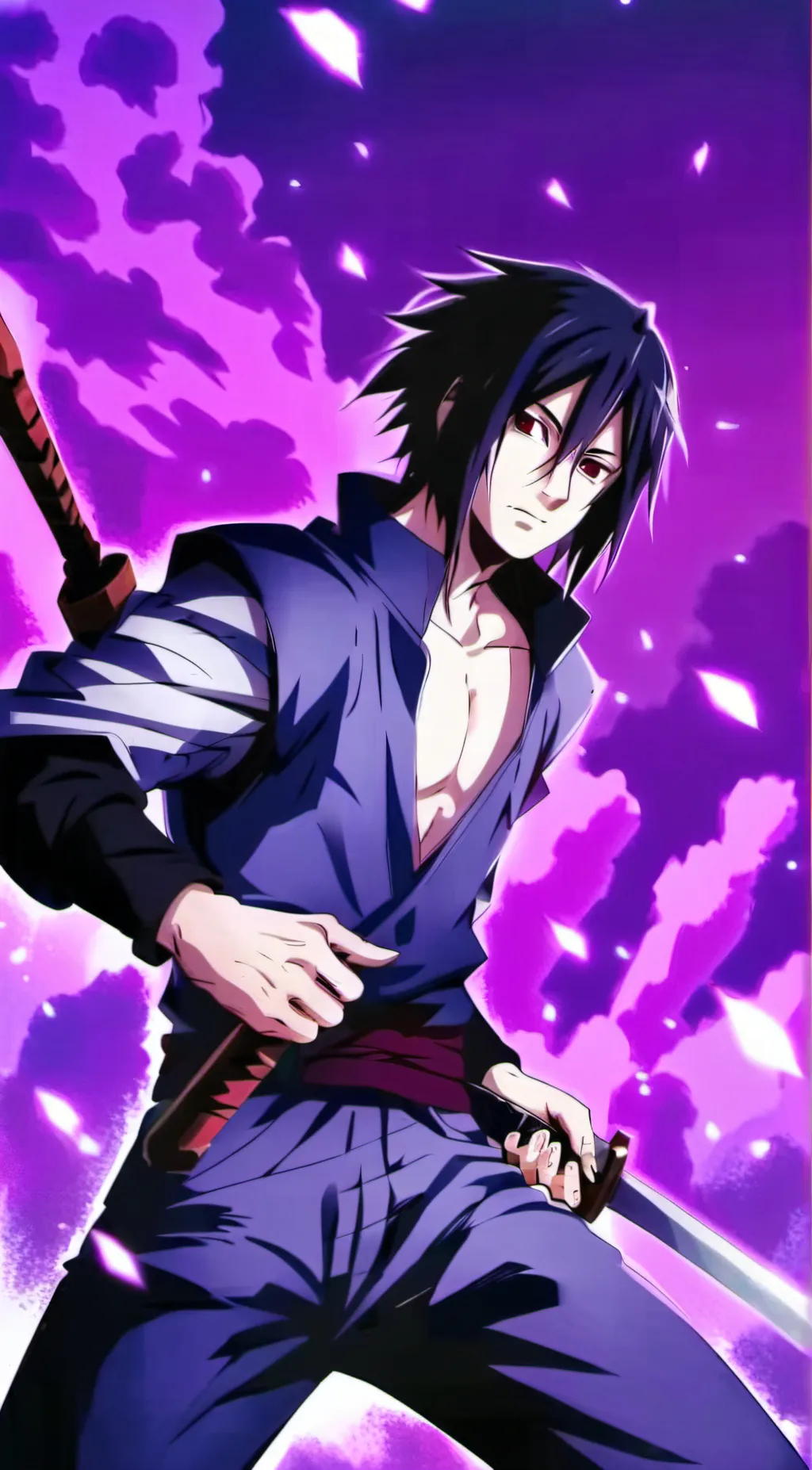 ai character: Sasuke Uchiha  background