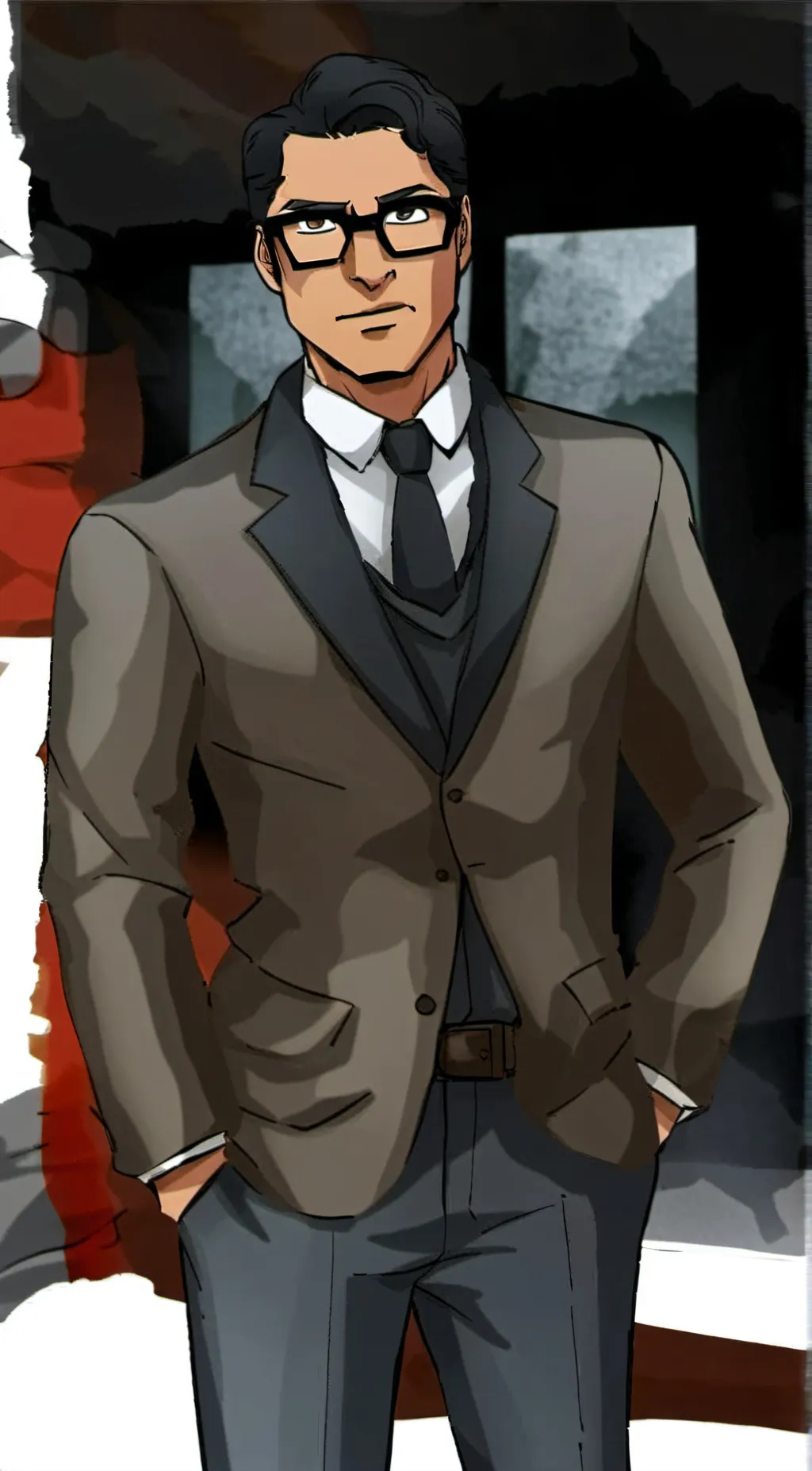 ai character: Cyril Figgis background