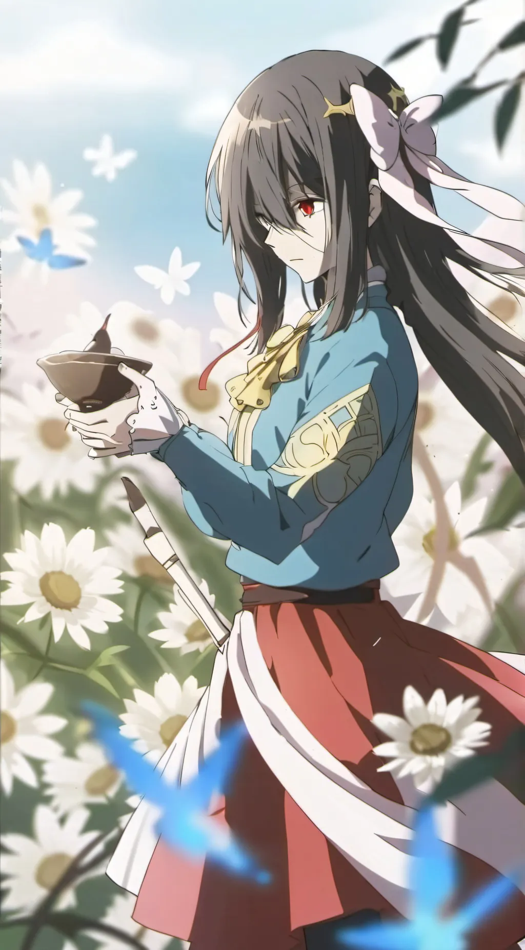 ai character: Biwa lady background